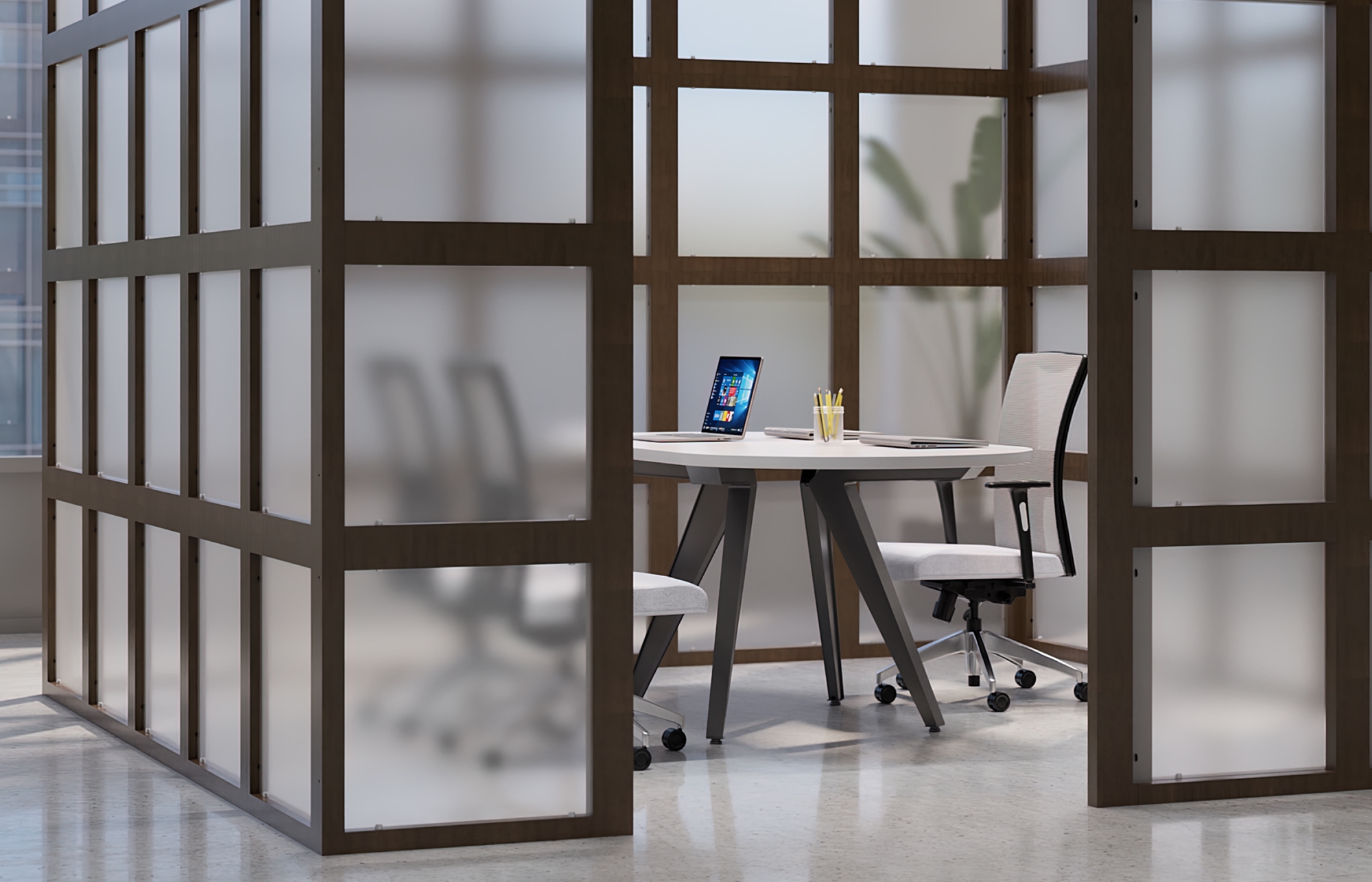 Indiana Furniture JoySwivel SquareOne Canvas StrutLeg