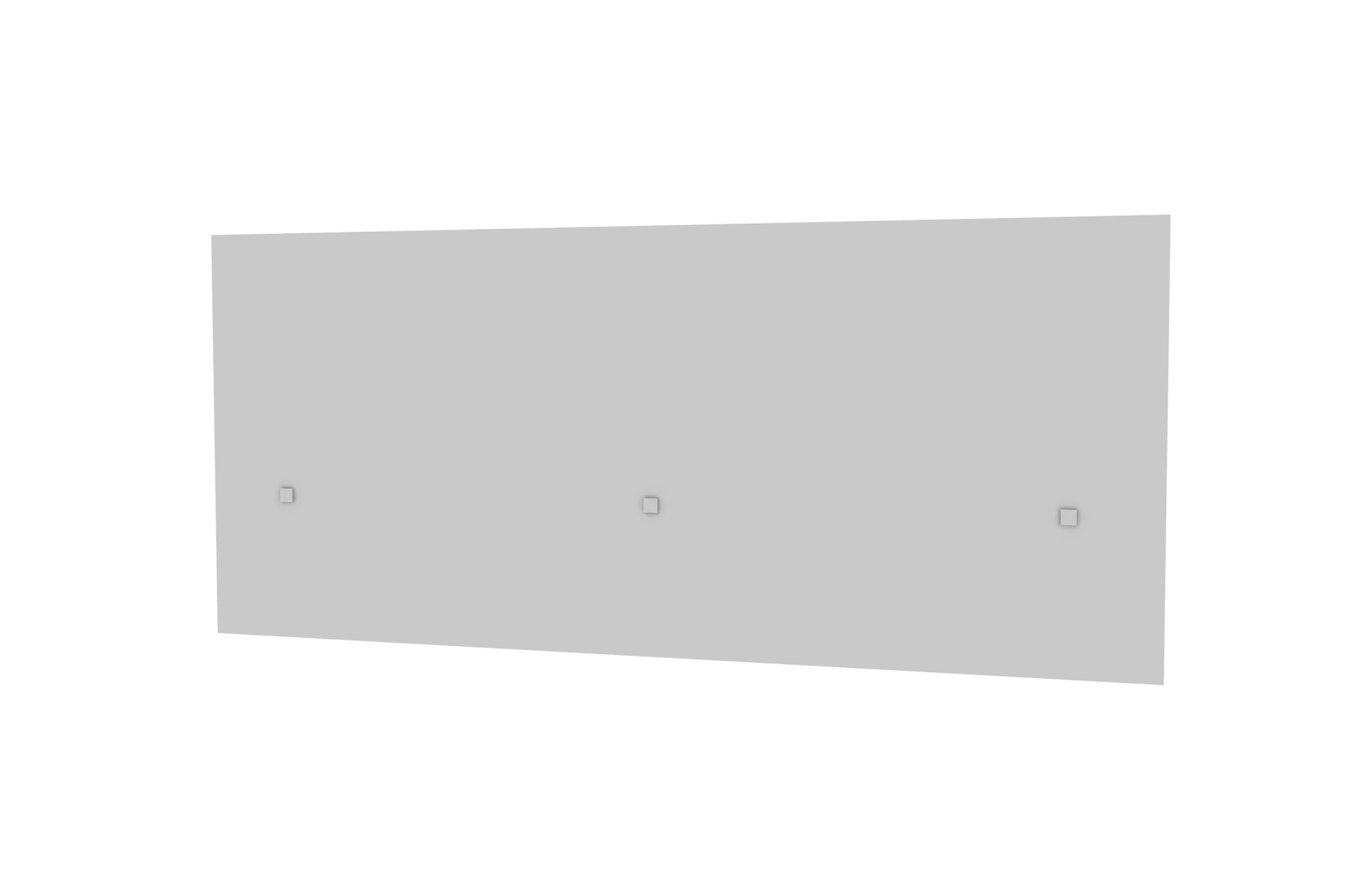 21"H Above and Below Screens in Frosted Acrylic.