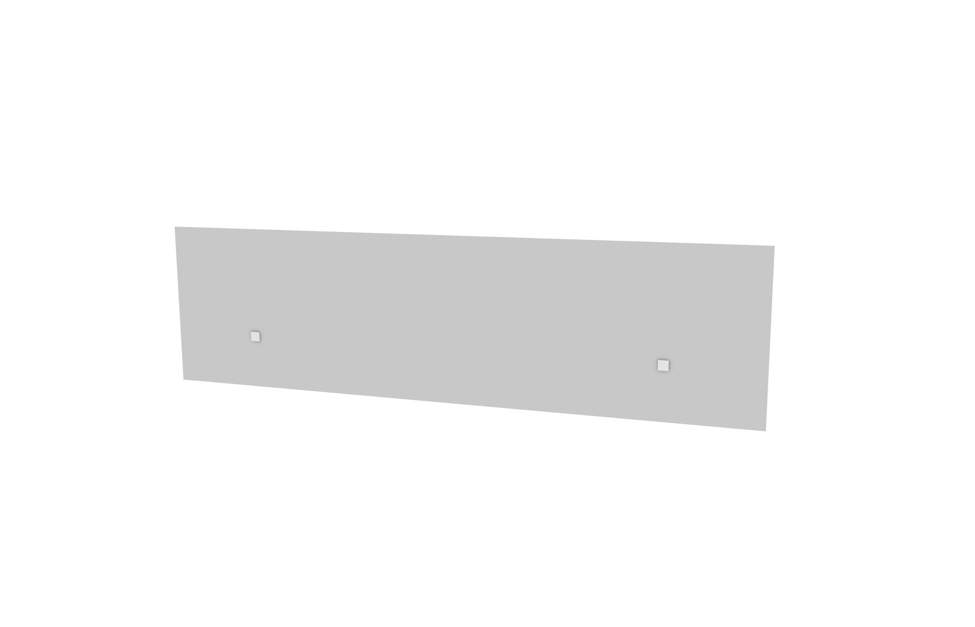 17"H Above and Below Screen in Frosted Acrylic