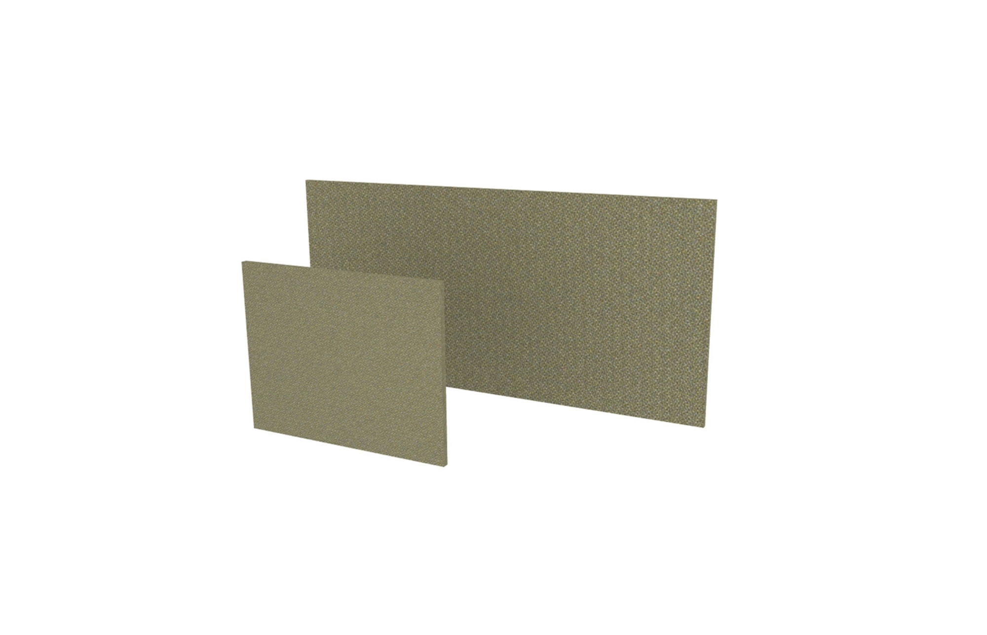 Surface Mount/Vertical Hutch Tackboards (TB-4666H, TB-4672H, TB-4666VH, TB-4672VH)