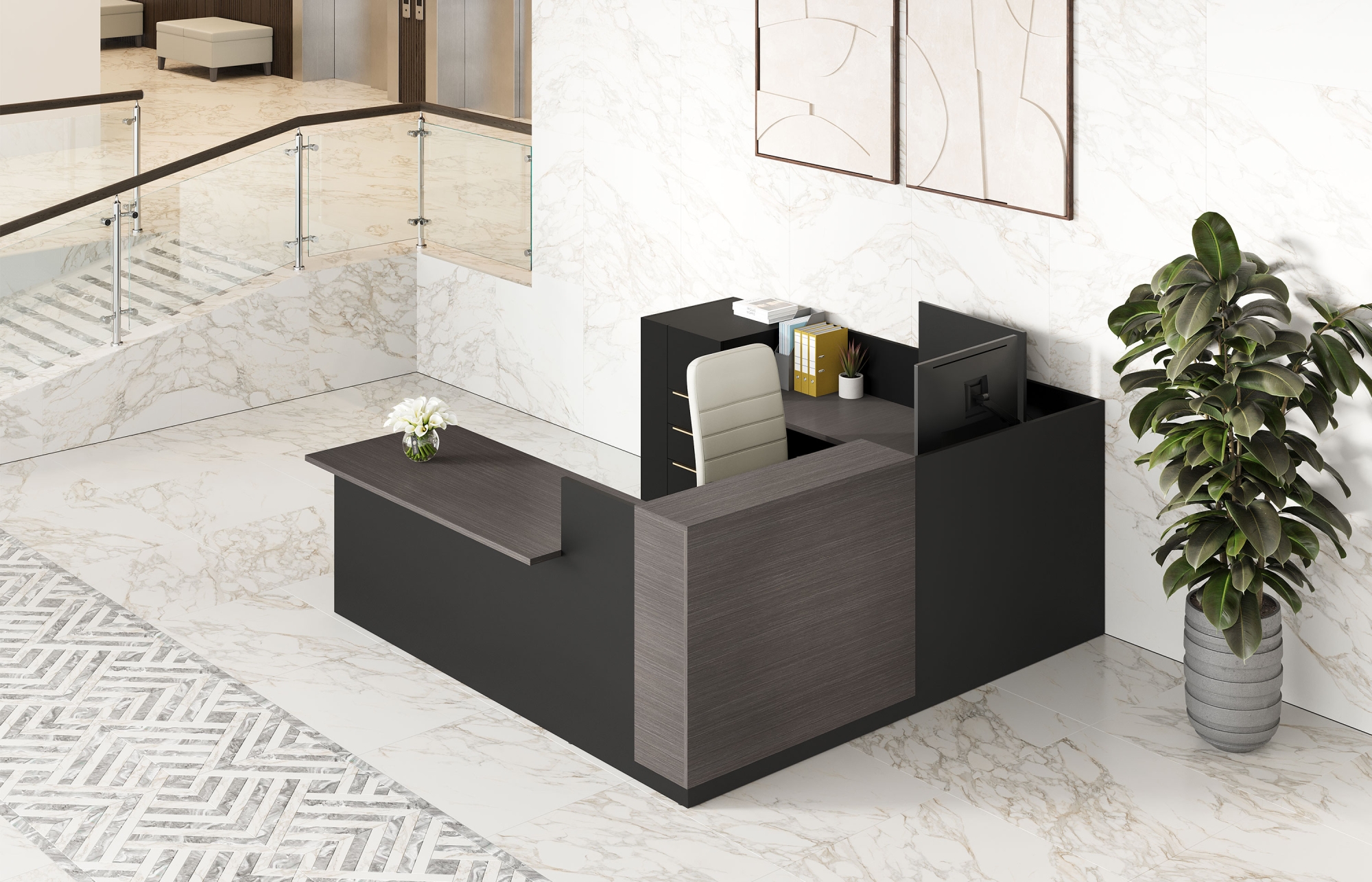 Indiana Furniture Canvas Reception Contrasting Colors Clutch Isla