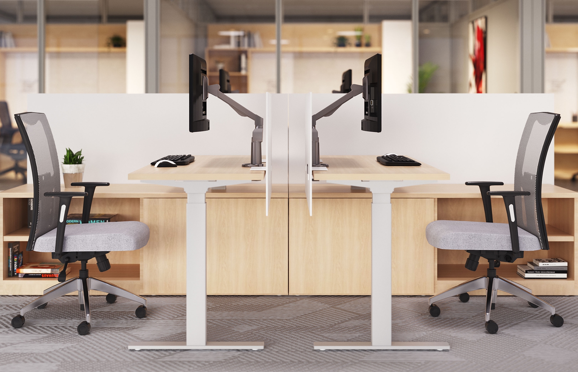 indiana furniture canvas gesso hgt adj joy monitor arms