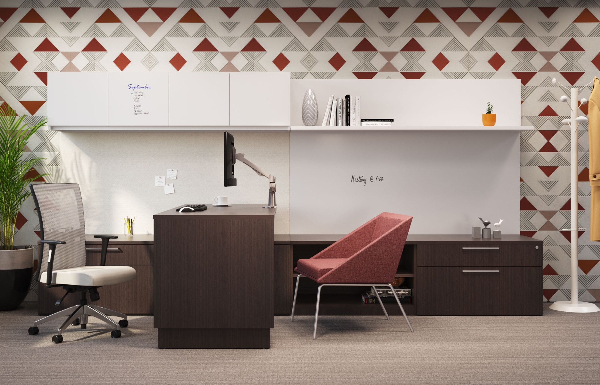 indiana furniture canvas gesso hgt adj modular joy bailey marker board monitor arm