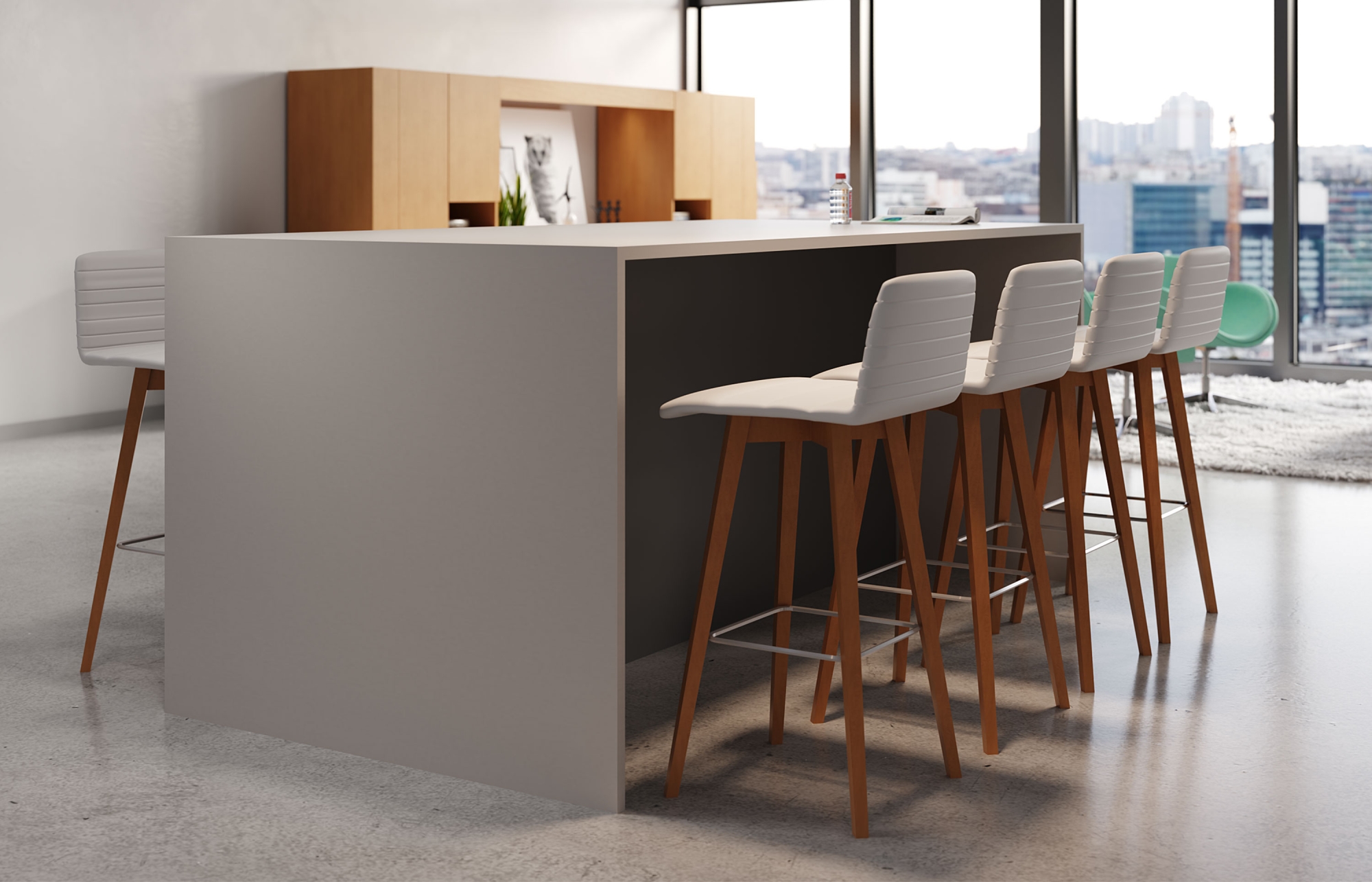 indiana furniture canvas gesso work table natta stools