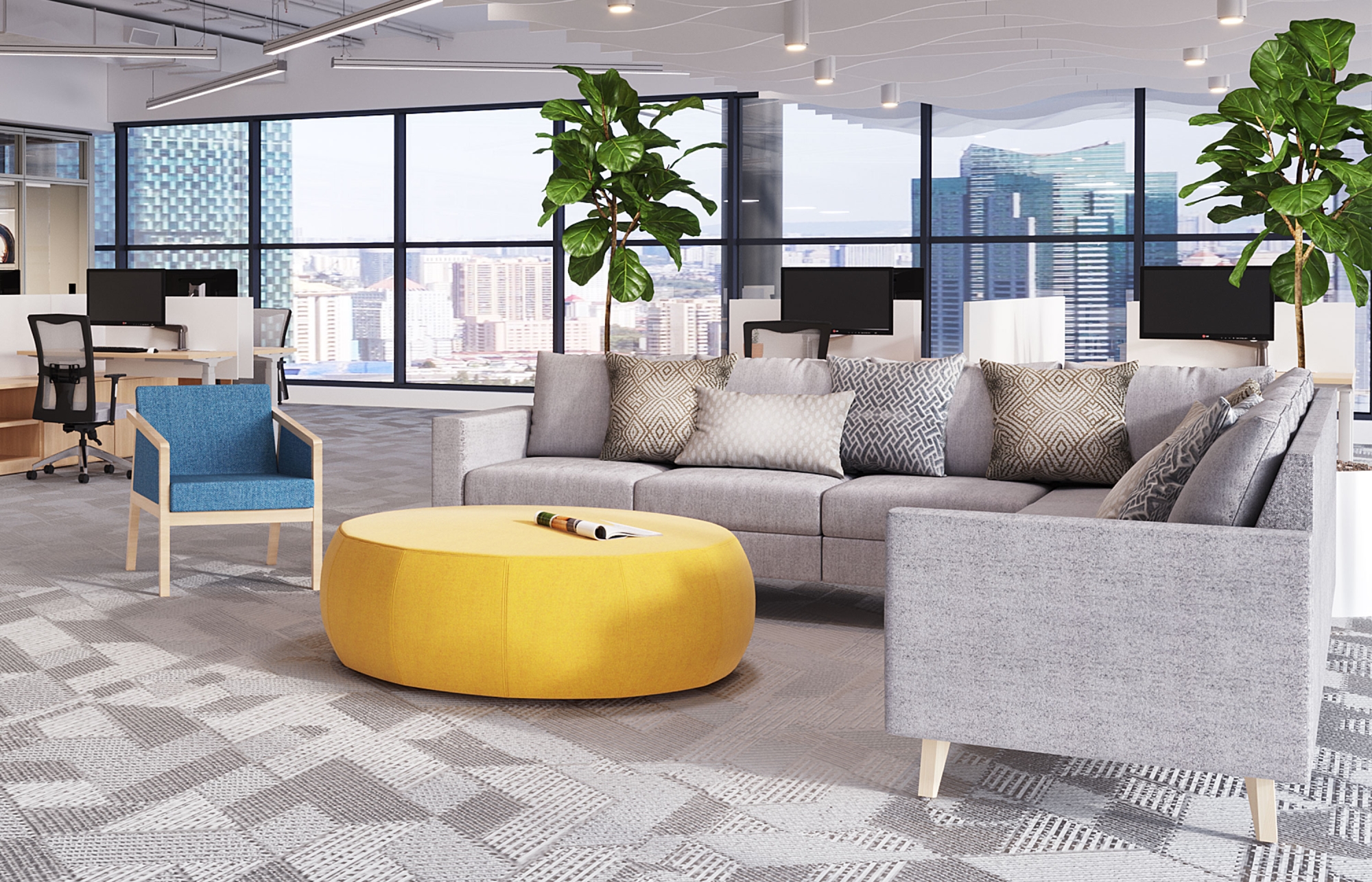 indiana furniture plush cush runna britta canvas gesso joy open plan