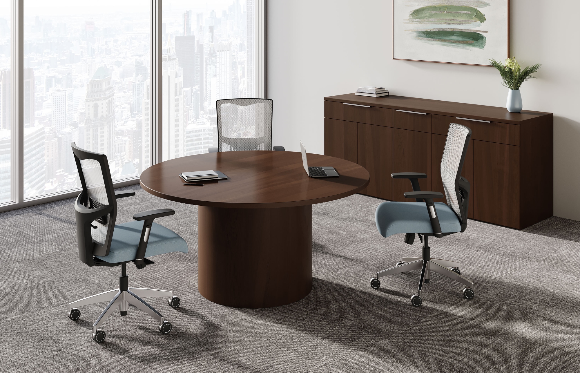 Indiana Furniture Catalyst 60in Round Cylinder Base Joy