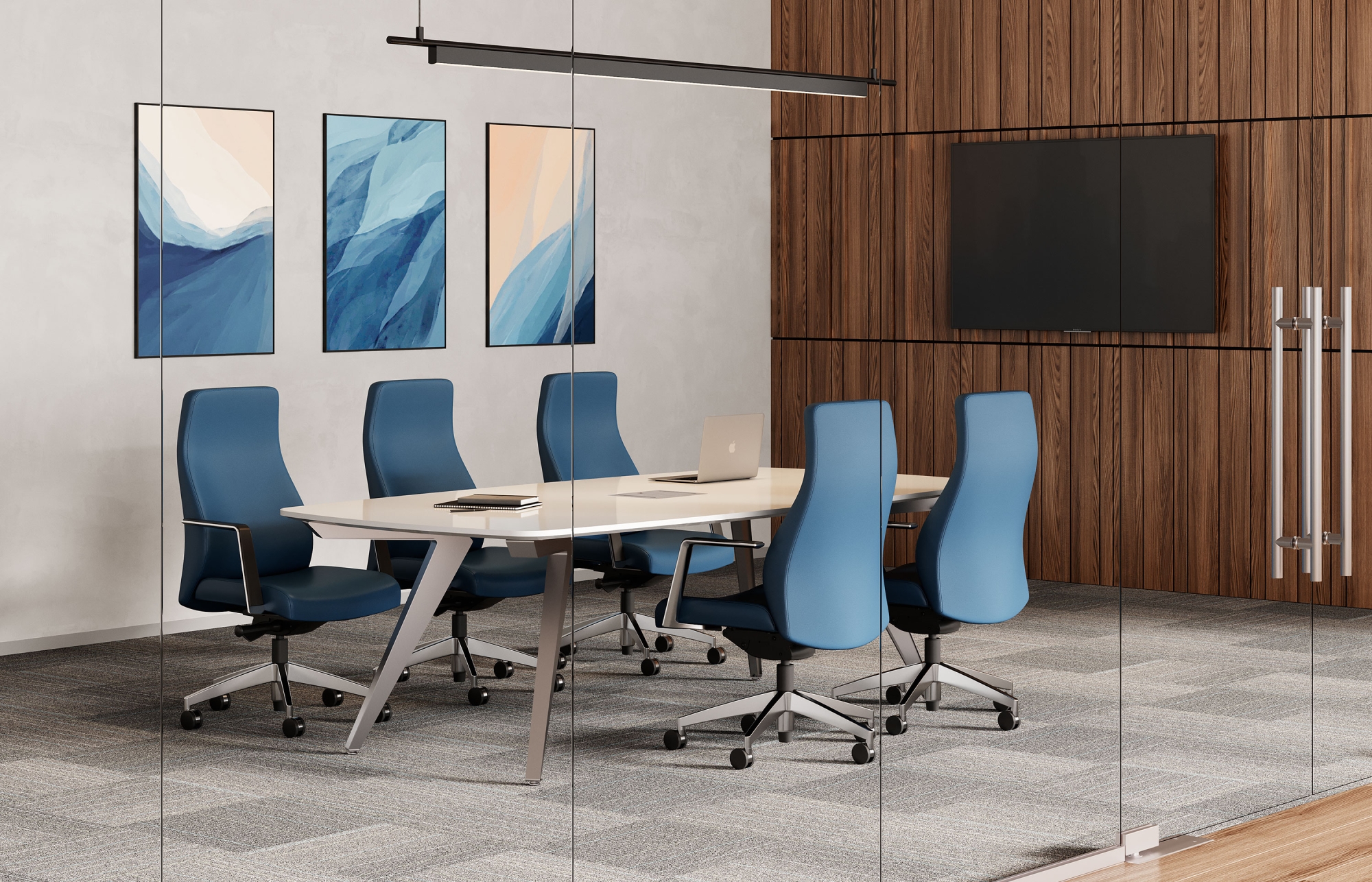 Indiana Furniture, Tables, Dress up a casual drop-in meeting room or add prestige to an executive suite. Strut Tables are