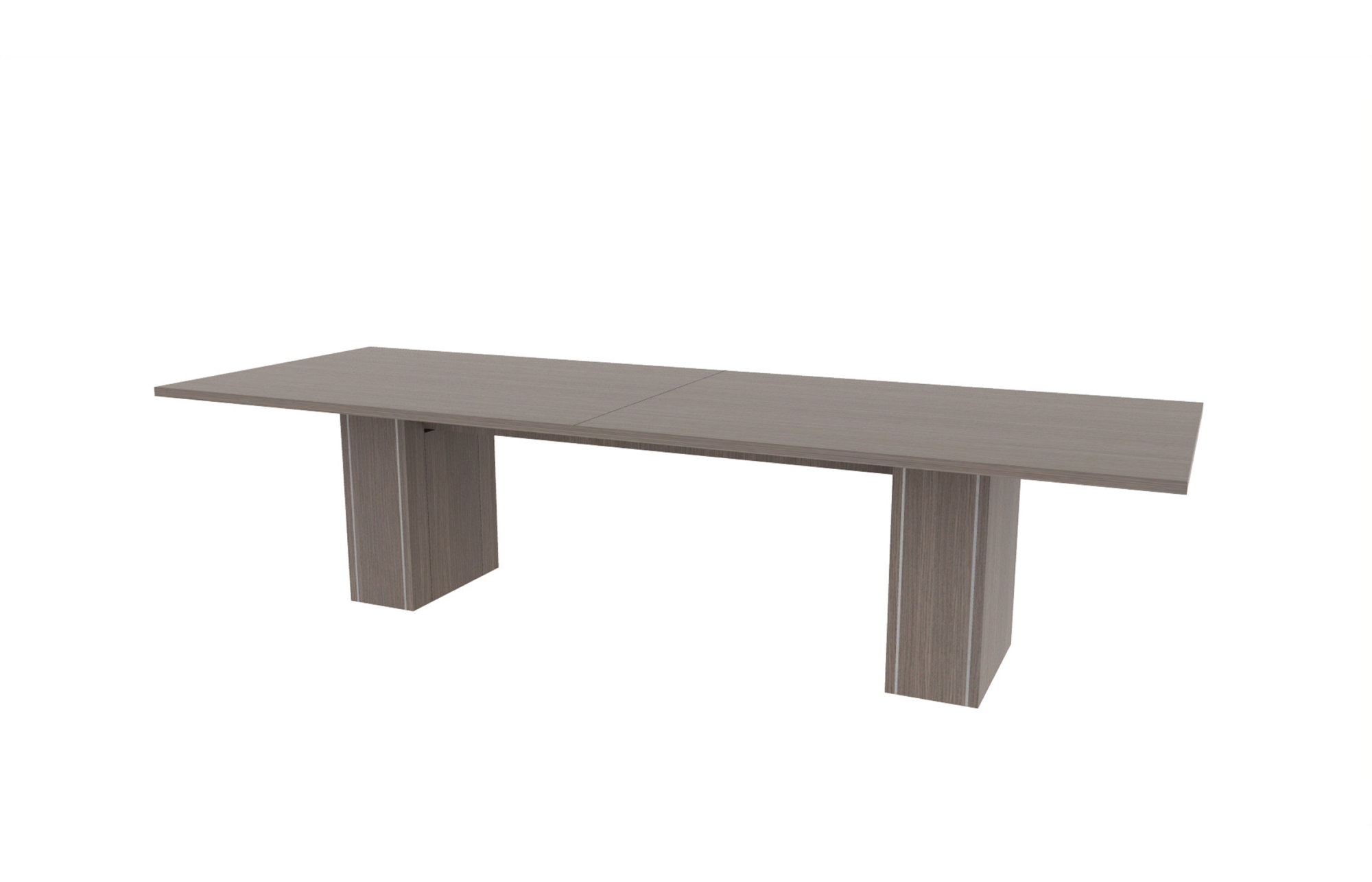 42"x120" Rectangle Top in HPL with 10" Rectangle Accent Bases (88-42120RT with 88-208210RAB)