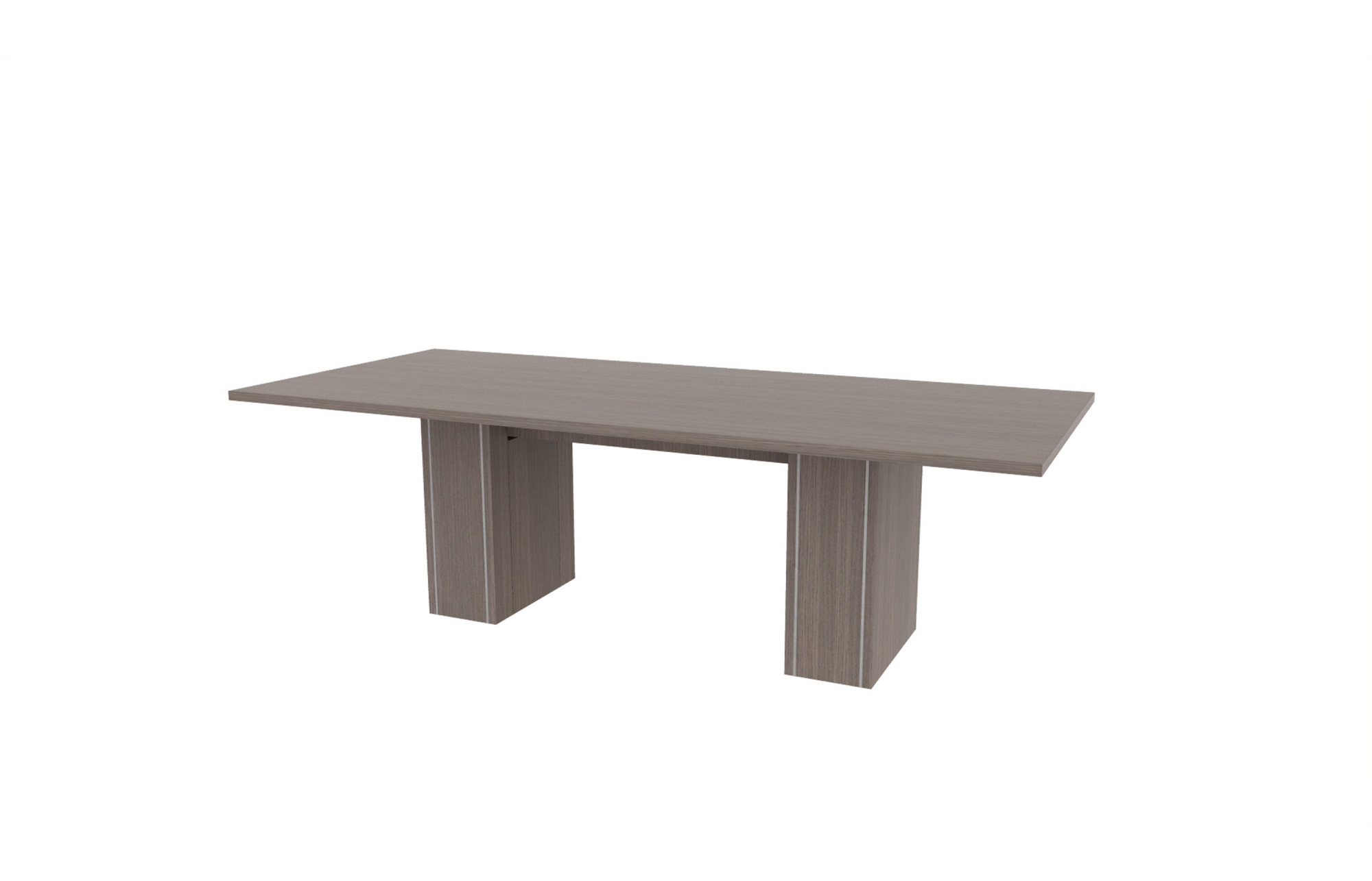 42"x96" Rectangle Top in HPL with 10" Rectangle Accent Bases (88-4296RT with 88-205810RAB)