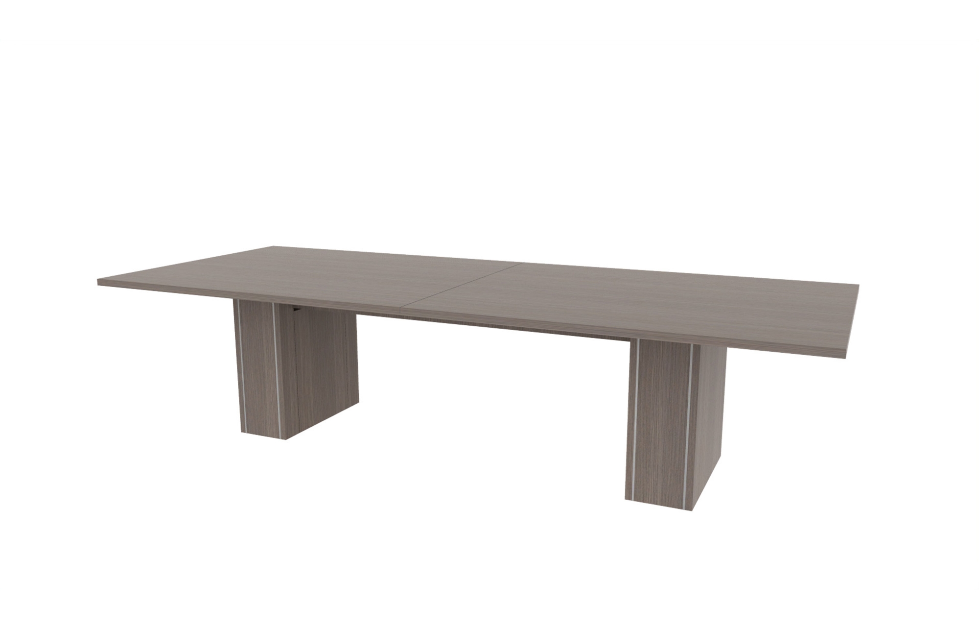 48"x120" Rectangle Top in HPL with 10" Rectangle Accent Bases (88-48120RT with 88-248210RAB)