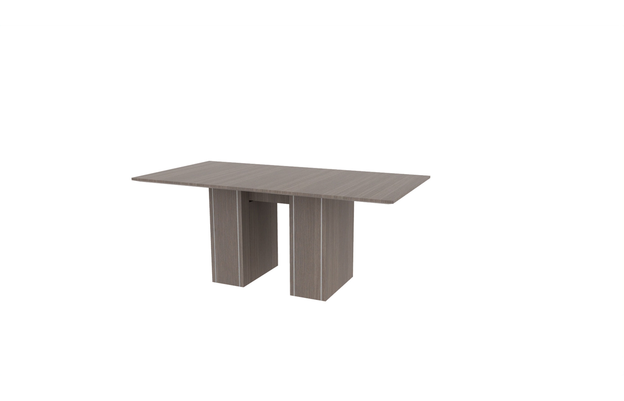 36"x72" Rectangle Top in Veneer with 10" Rectangle Accent Bases (88-3672RT with 88-203410RAB)