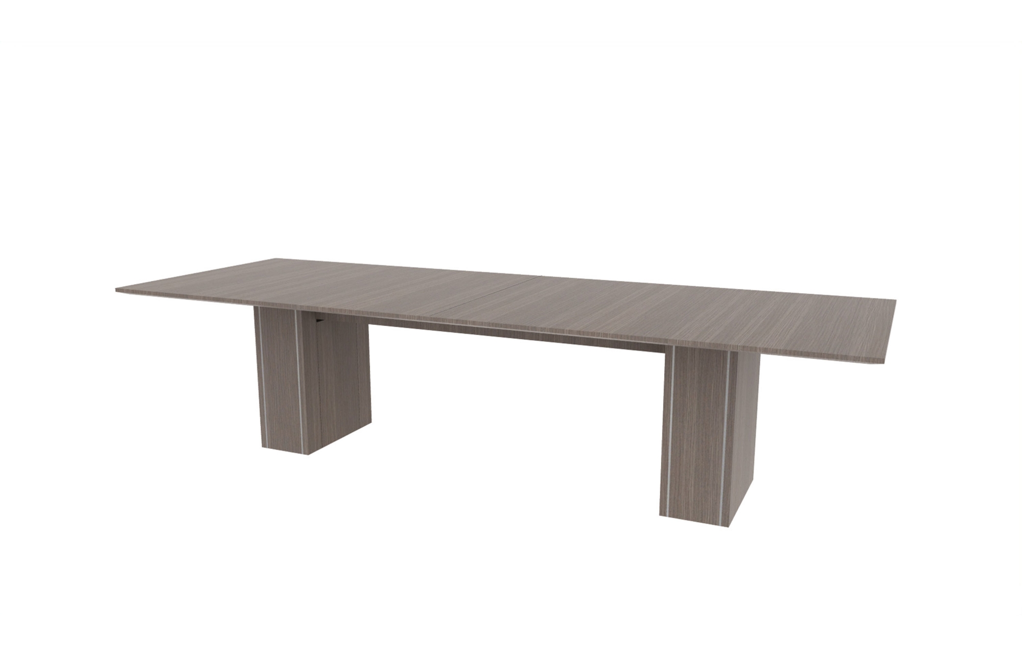 42"x120" Rectangle Top in Veneer with 10" Rectangle Accent Bases (88-42120RT with 88-208210RAB)