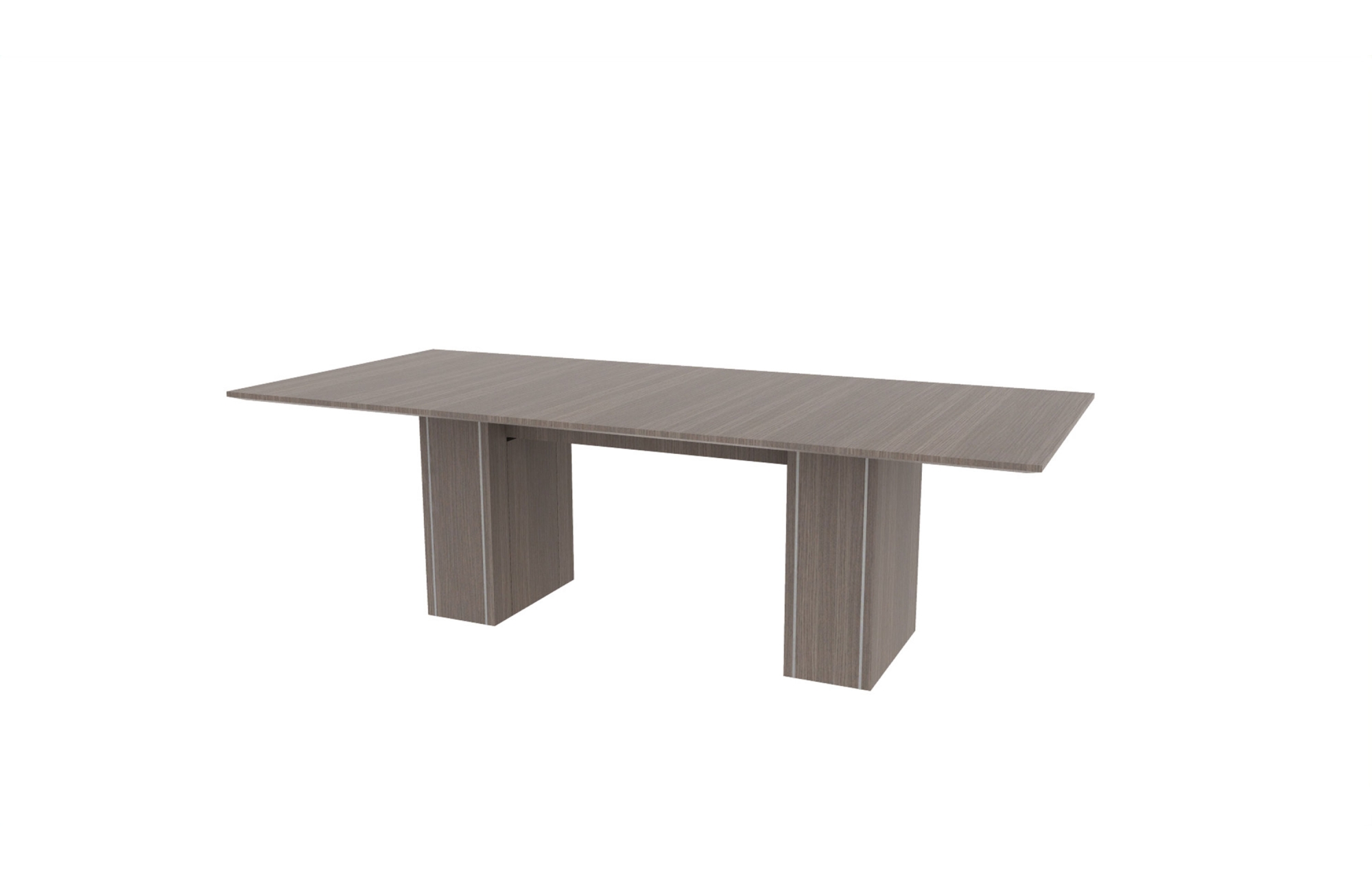 42"x96" Rectangle Top in Veneer with 10" Rectangle Accent Bases (88-4296RT with 88-205810RAB)