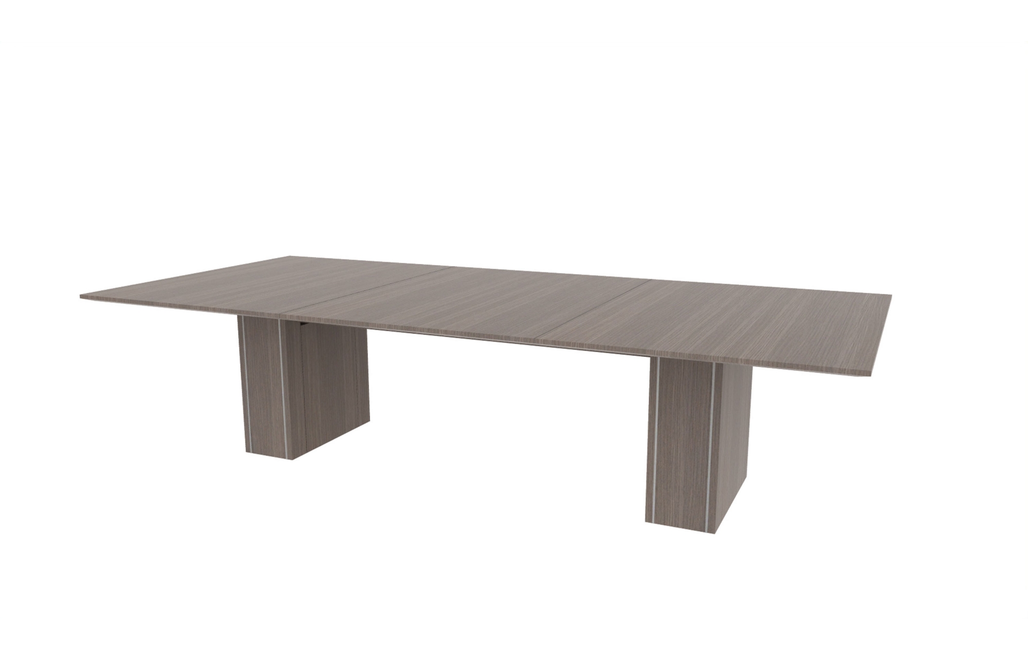 54"x120" Rectangle Top in Veneer with 10" Rectangle Accent Bases (88-54120RT with 88-248210RAB)