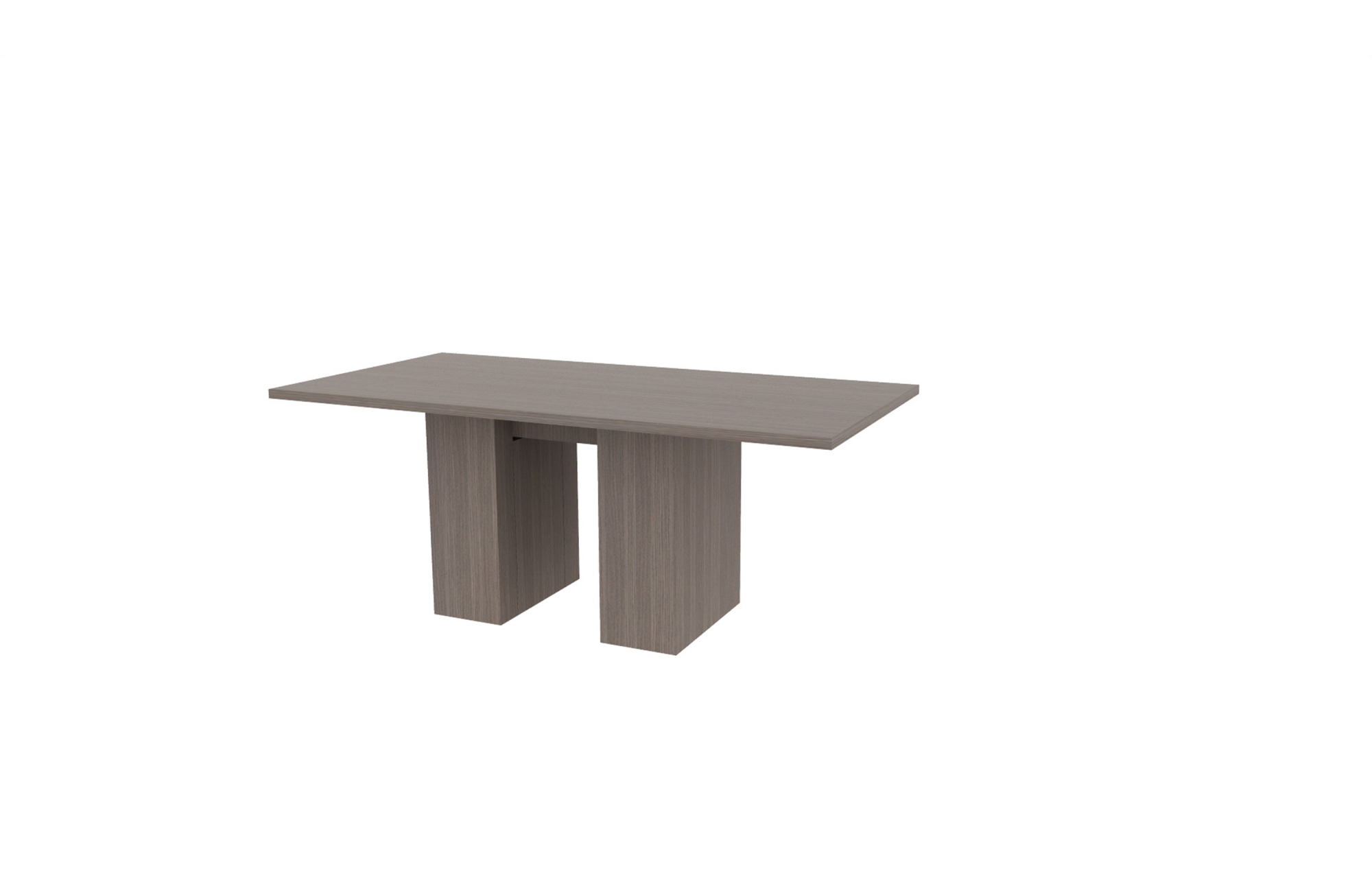 36"x72" Rectangle Top in HPL with 10" Rectangle Bases (88-3672RT with 88-203410RB)