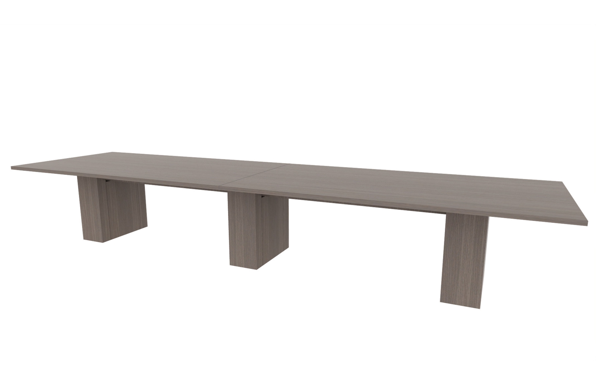 48"x180" Rectangle Top in HPL with 10" Rectangle Bases (88-48180RT with 88-2414210RB)