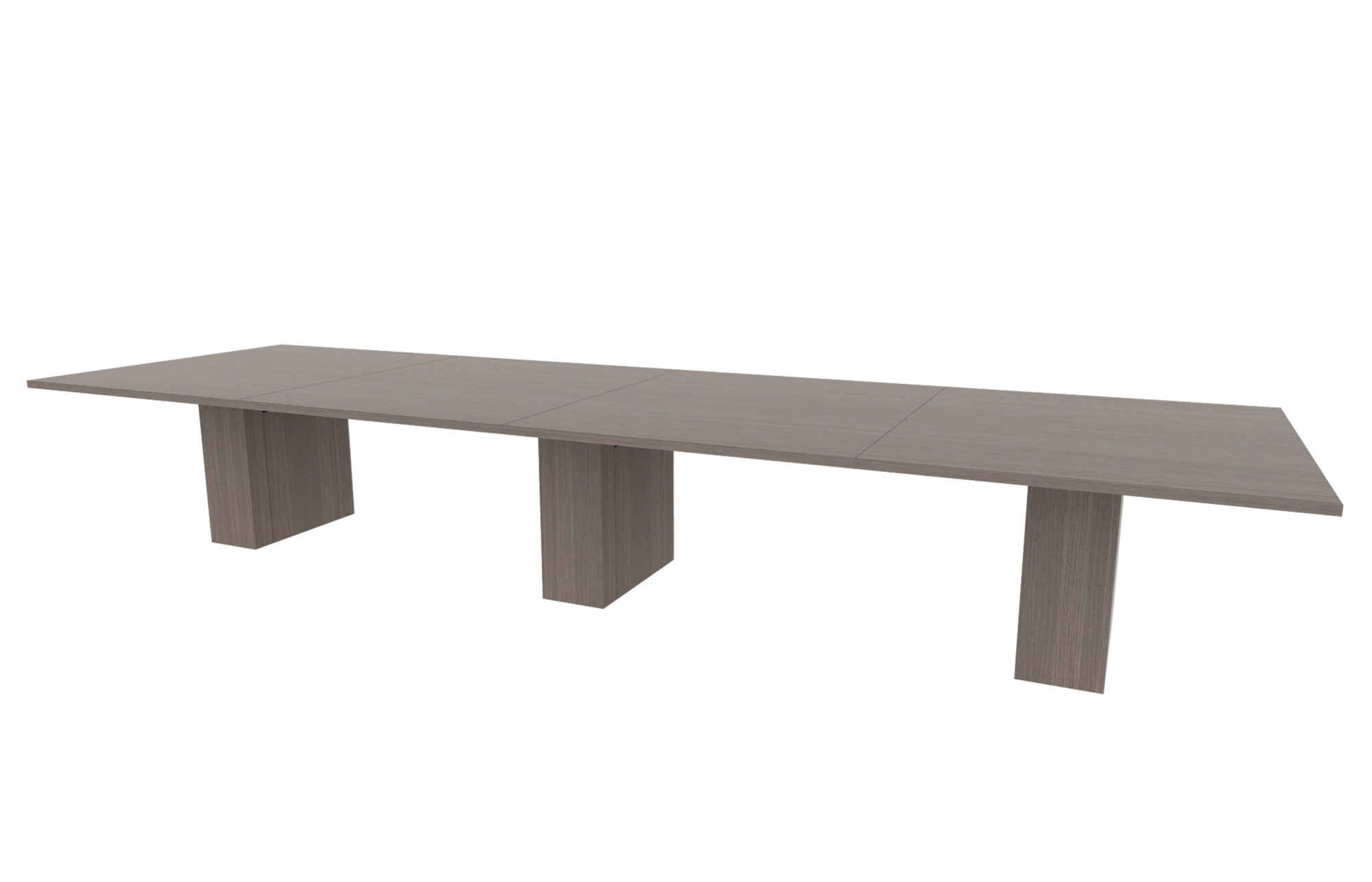 54"x180" Rectangle Top in HPL with 10" Rectangle Bases (88-54180RT with 88-2414210RB)