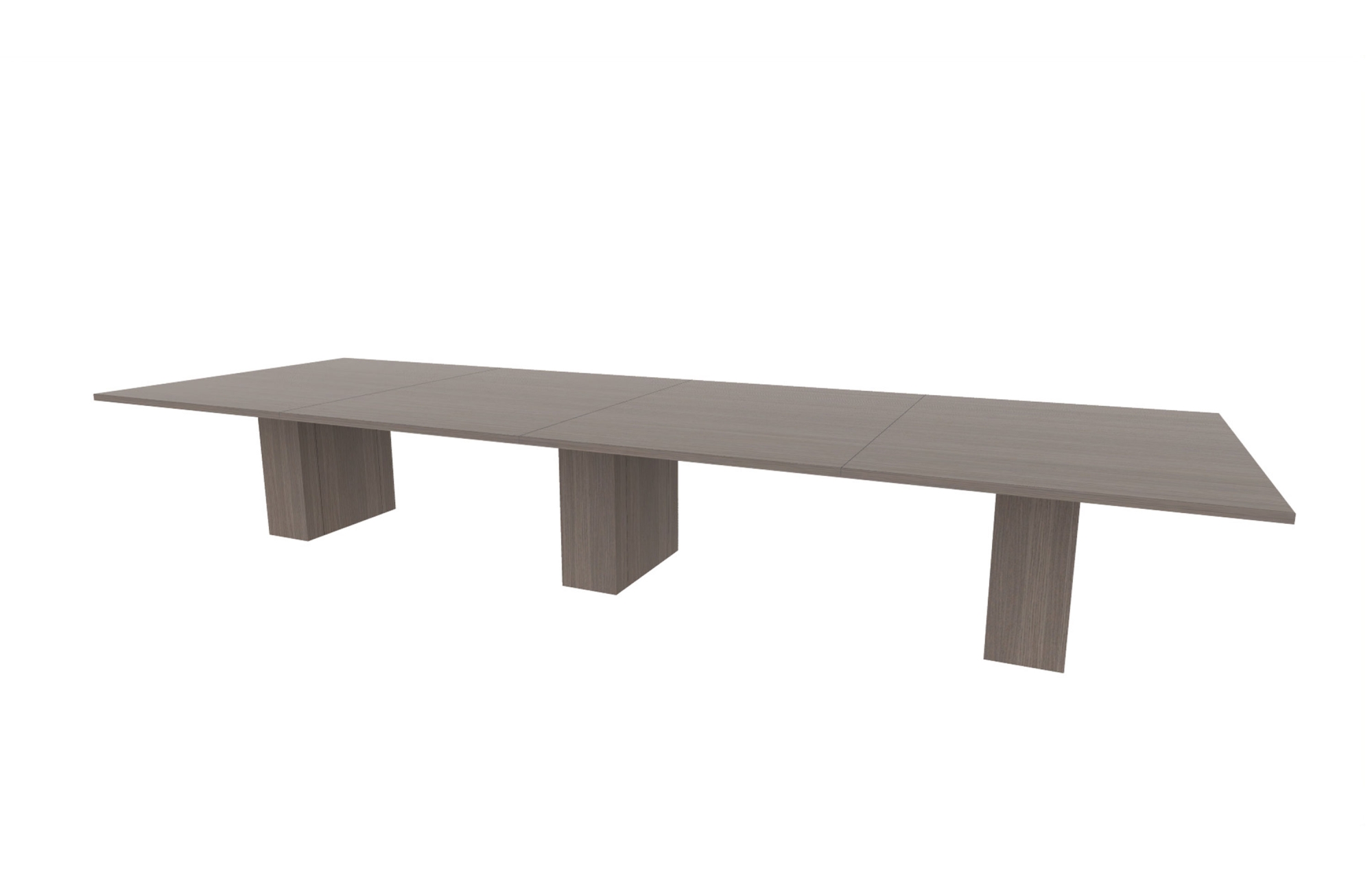 60"x180" Rectangle Top in HPL with 10" Rectangle Bases (88-60180RT with 88-2414210RB)