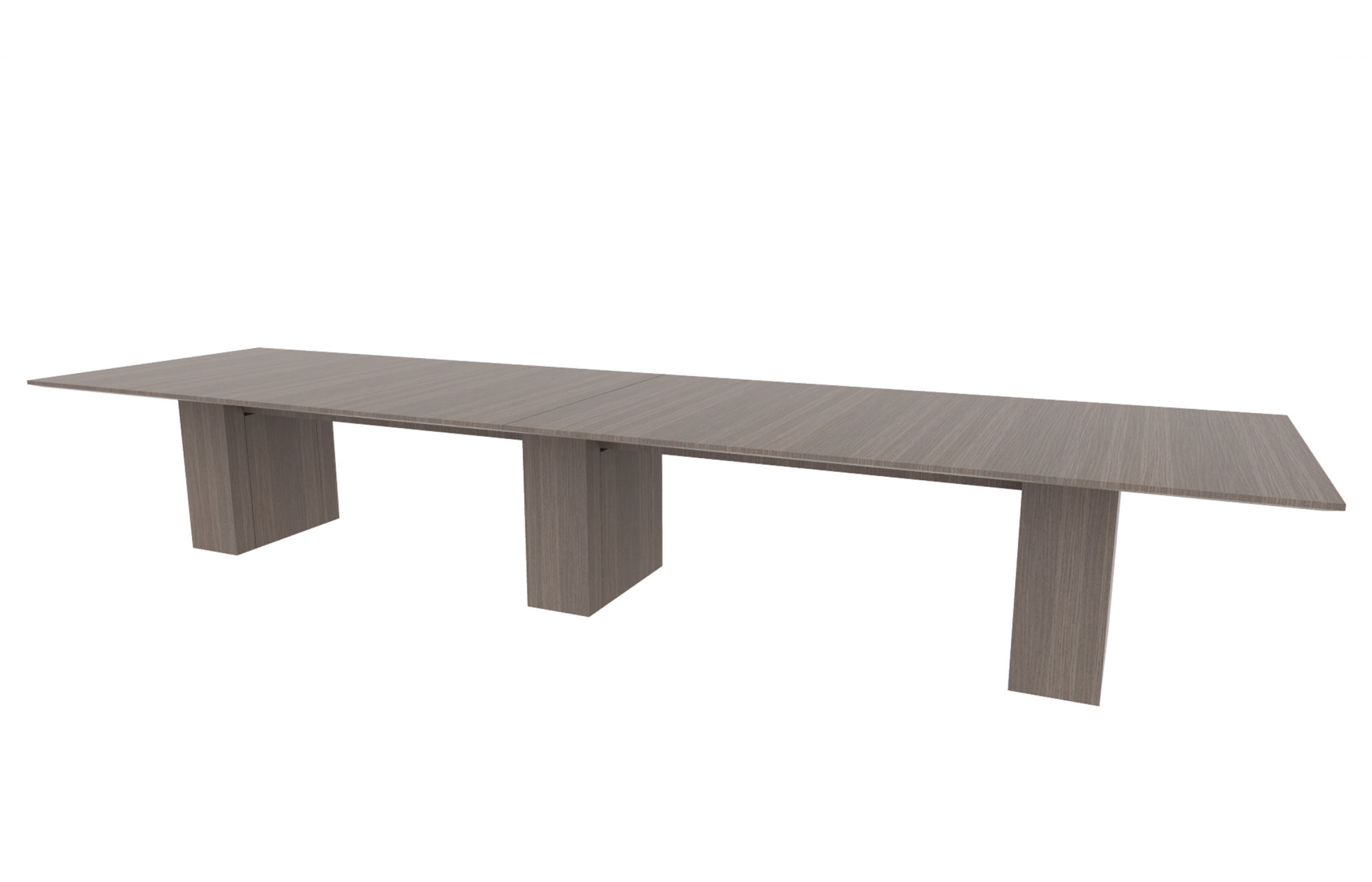 48"x180" Rectangle Top in Veneer with 10" Rectangle Bases (88-48180RT with 88-2414210RB)