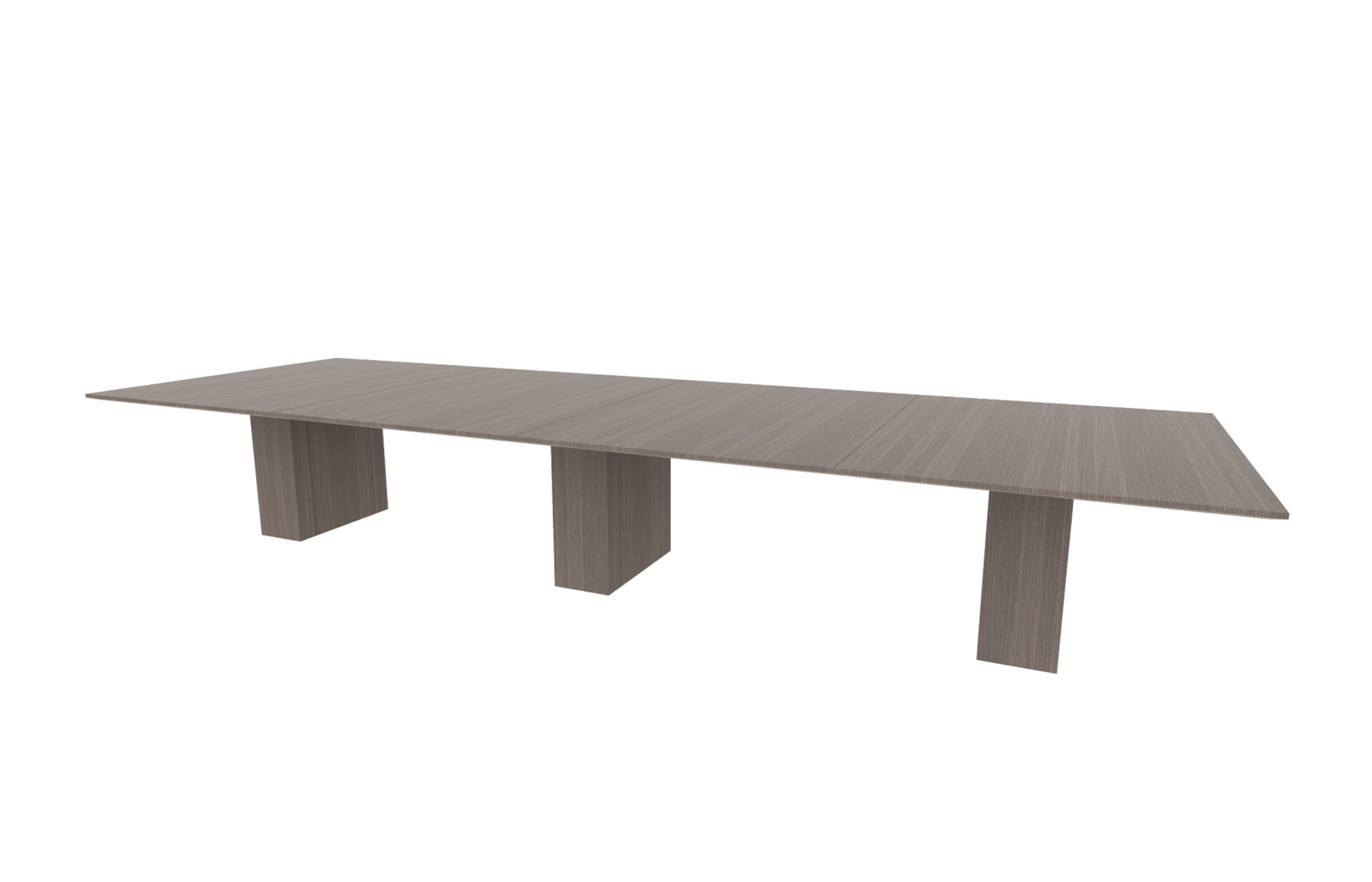 60"x180" Rectangle Top in Veneer with 10" Rectangle Bases (88-60180RT with 88-2414210RB)