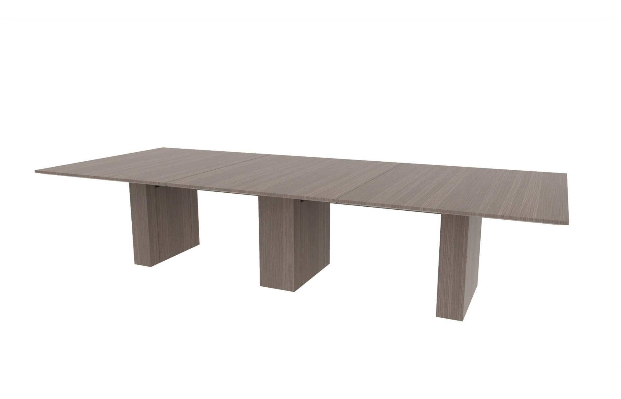 54"x132" Rectangle Top in Veneer with 6"/10" Rectangle Bases (88-54132RT with 88-2494C610RB)