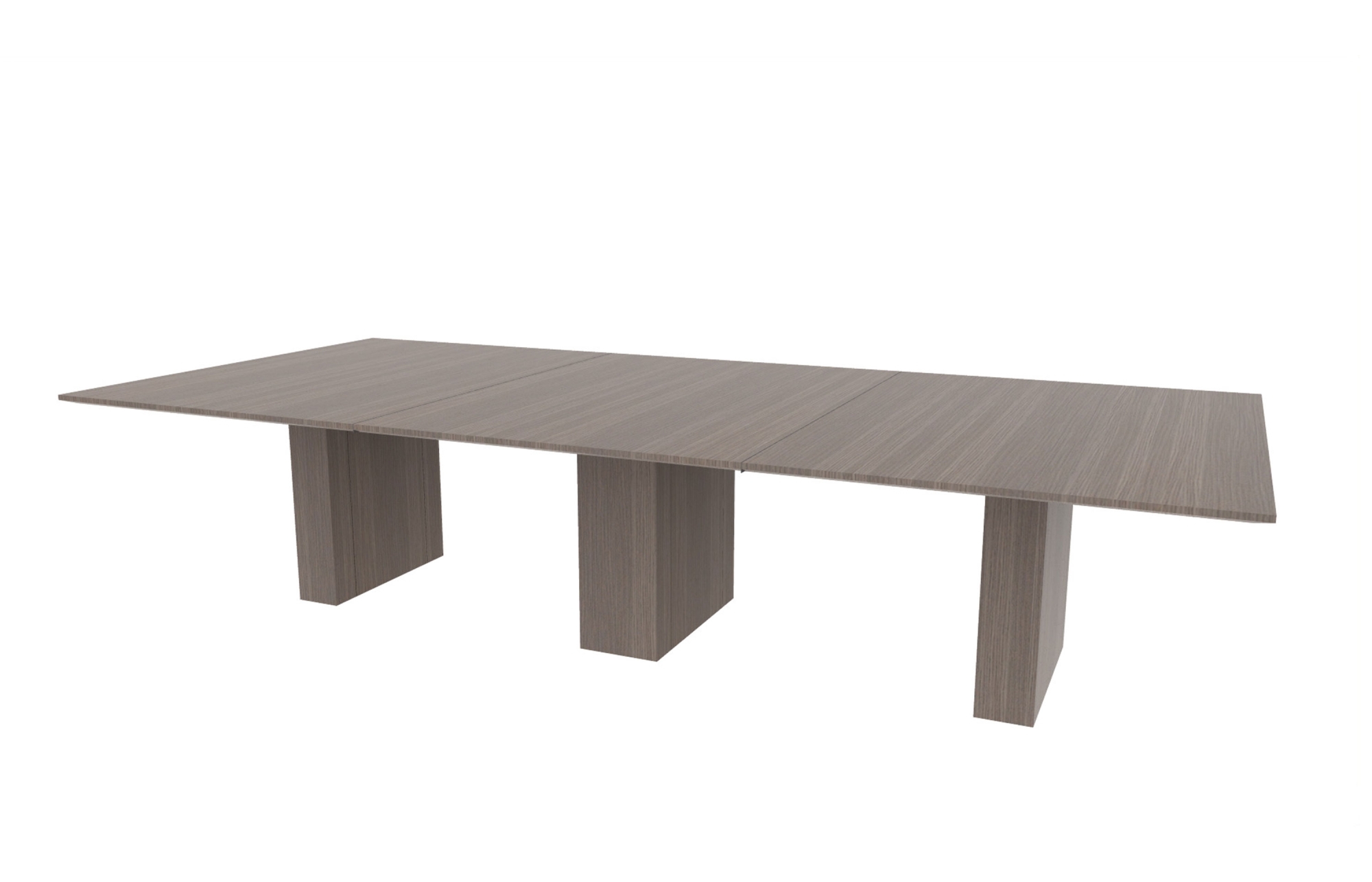 60"x132" Rectangle Top in Veneer with 6"/10" Rectangle Bases (88-60132RT with 88-2494C610RB)