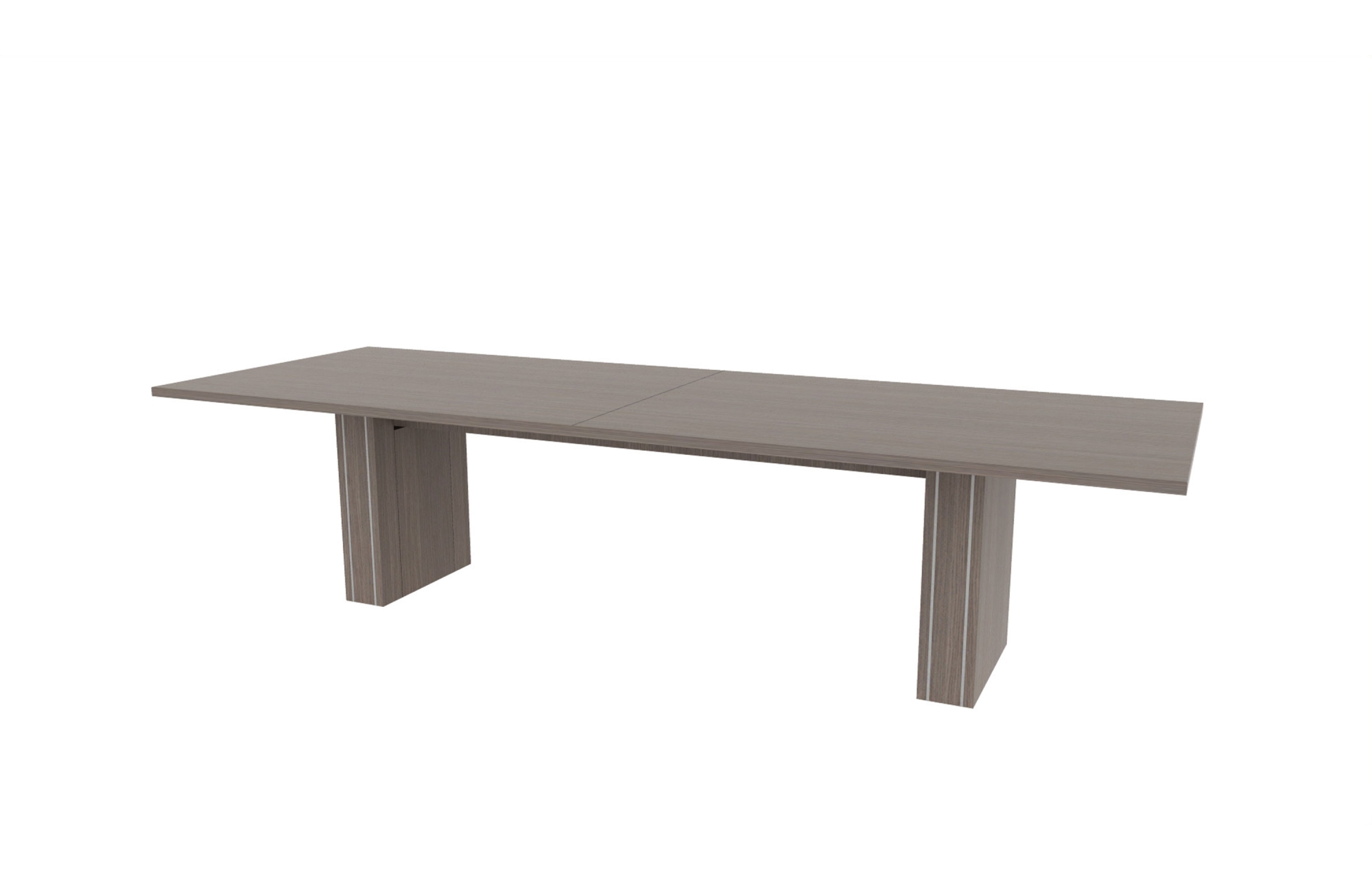 42"x120" Rectangle Top in HPL with 6" Rectangle Accent Bases (88-42120RT with 88-208206RAB)