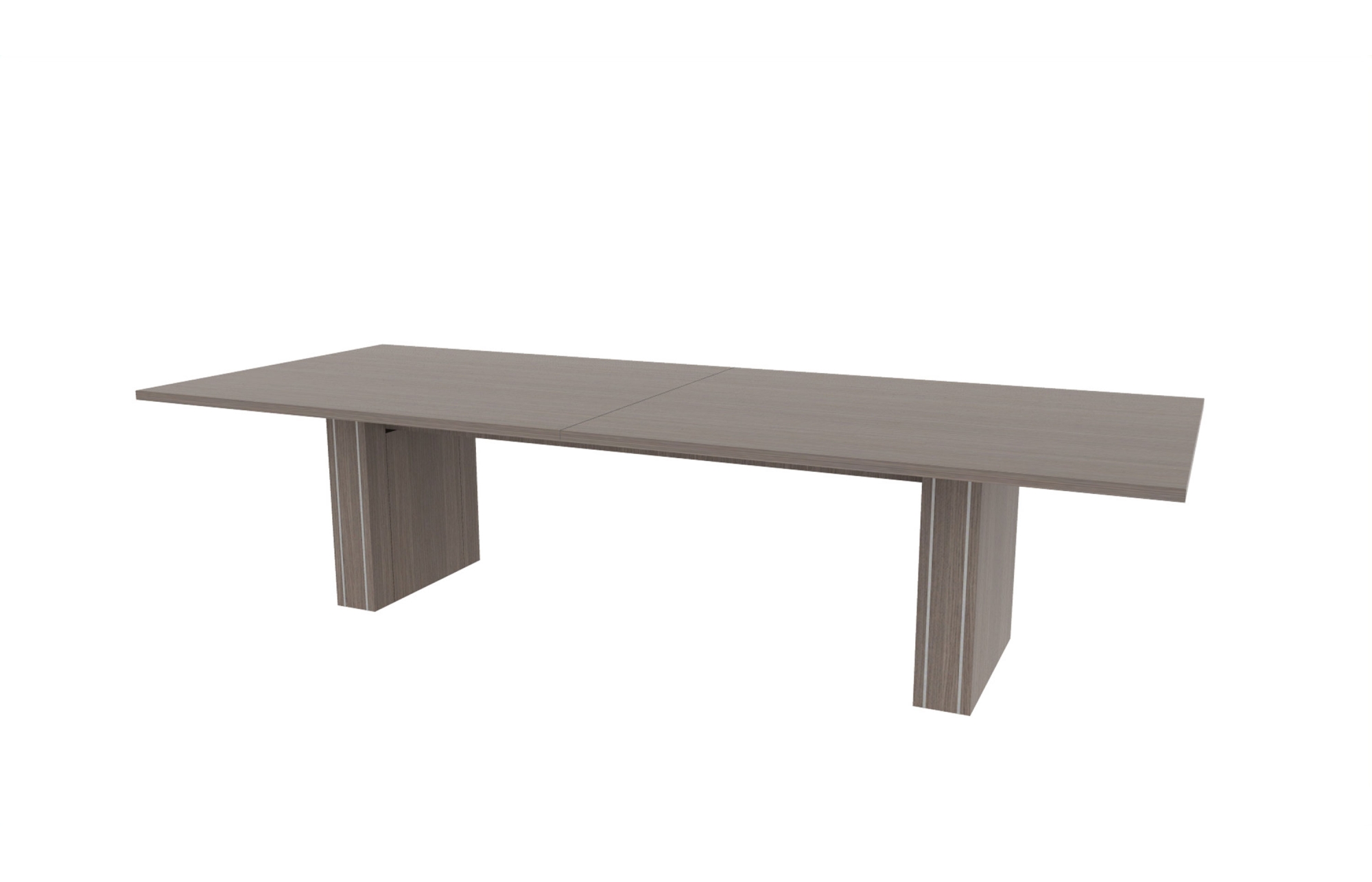 48"x120" Rectangle Top in HPL with 6" Rectangle Accent Bases (88-48120RT_88-248206RAB)