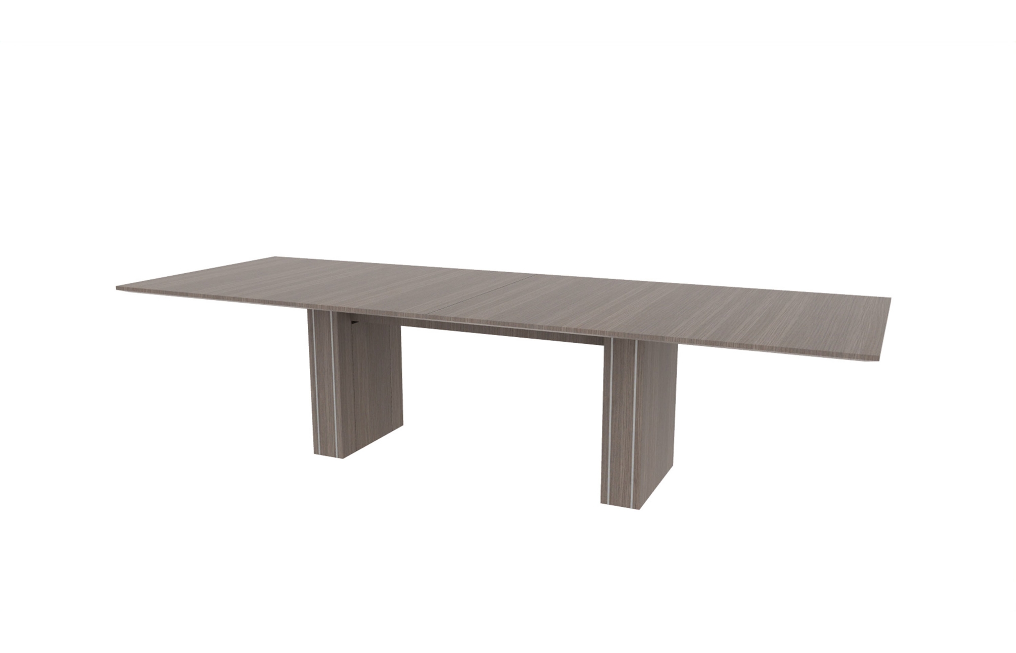 36"x96" Rectangle Top in Veneer with 6" Rectangle Accent Bases (88-3696RT with 88-205806RAB)