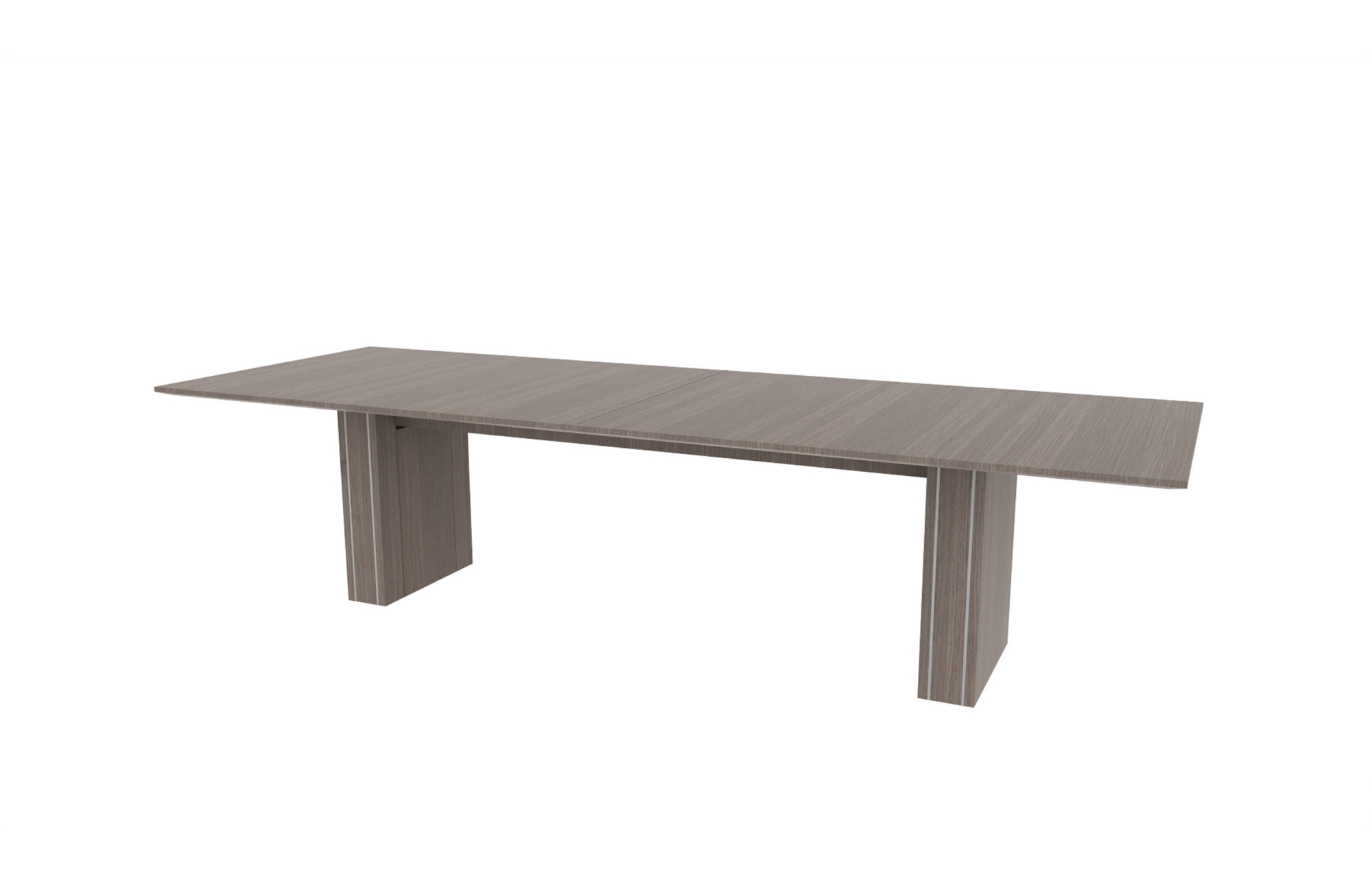 48"x120" Rectangle Top in Veneer with 6" Rectangle Accent Bases (88-48120RT with 88-248206RAB)