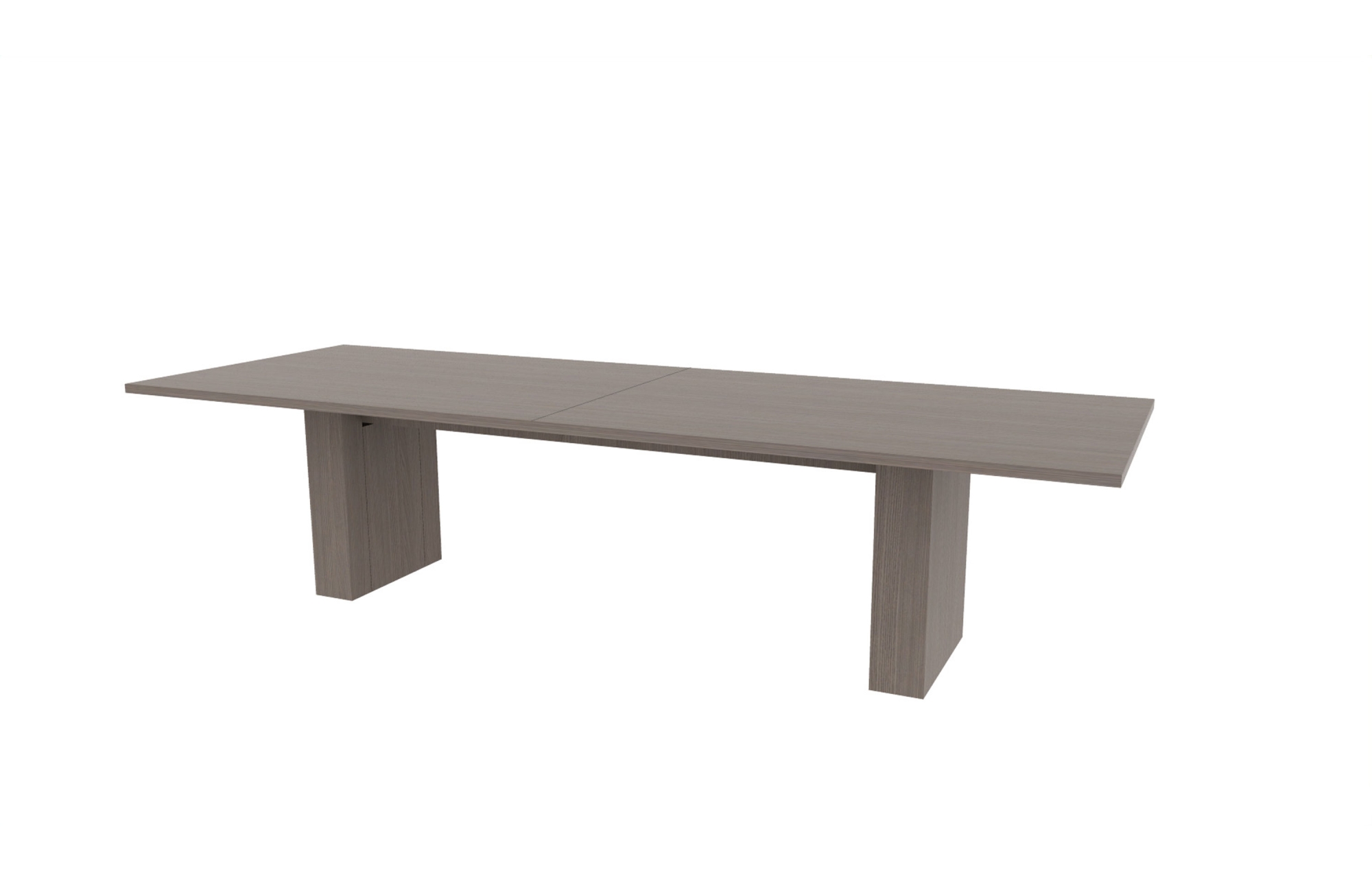42"x120" Rectangle Top in HPL with 6" Rectangle Bases (88-42120RT with 88-208206RB)