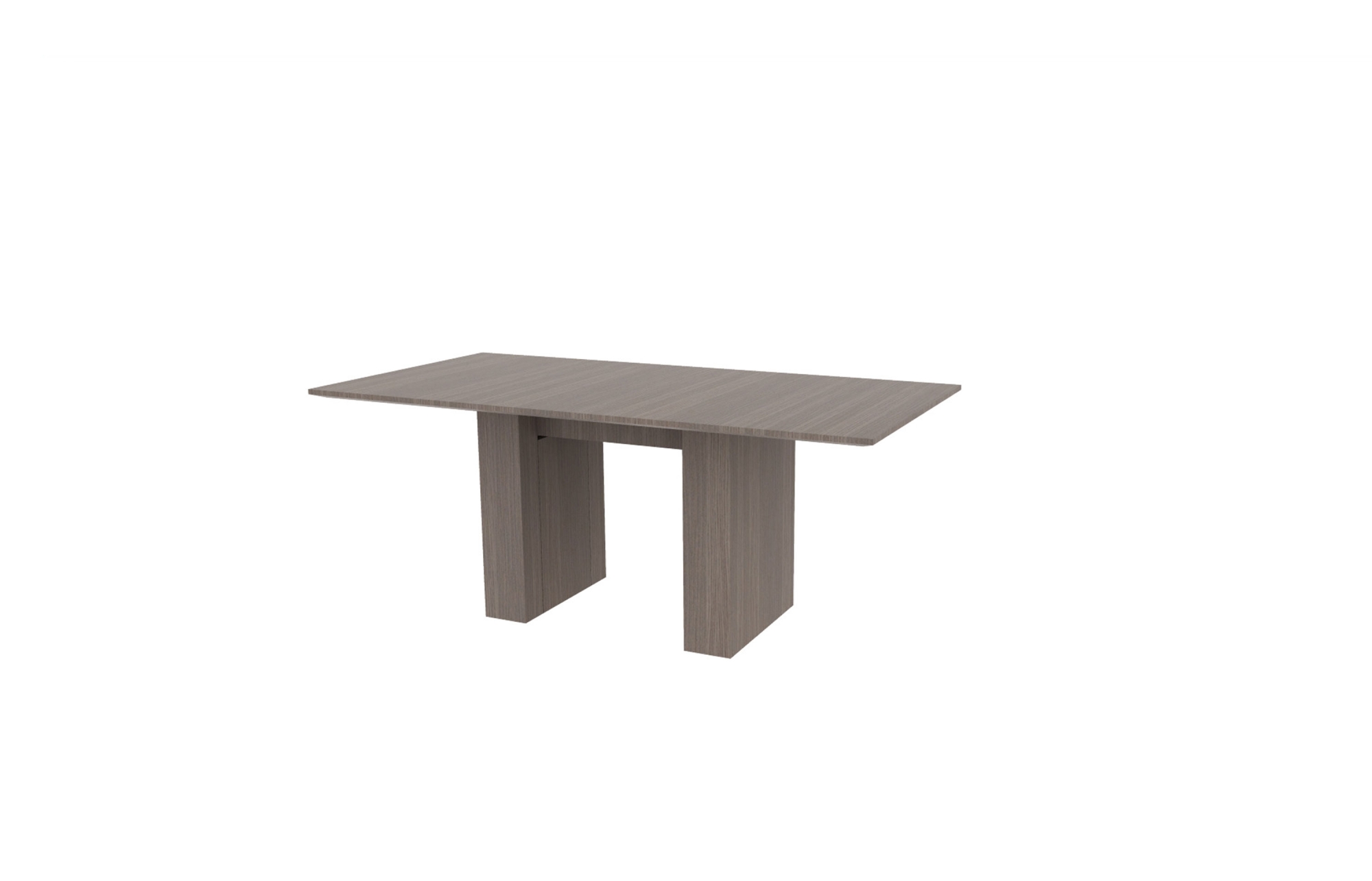 36"x72" Rectangle Top in Veneer with 6" Rectangle Bases (88-3672RT with 88-203406RB)