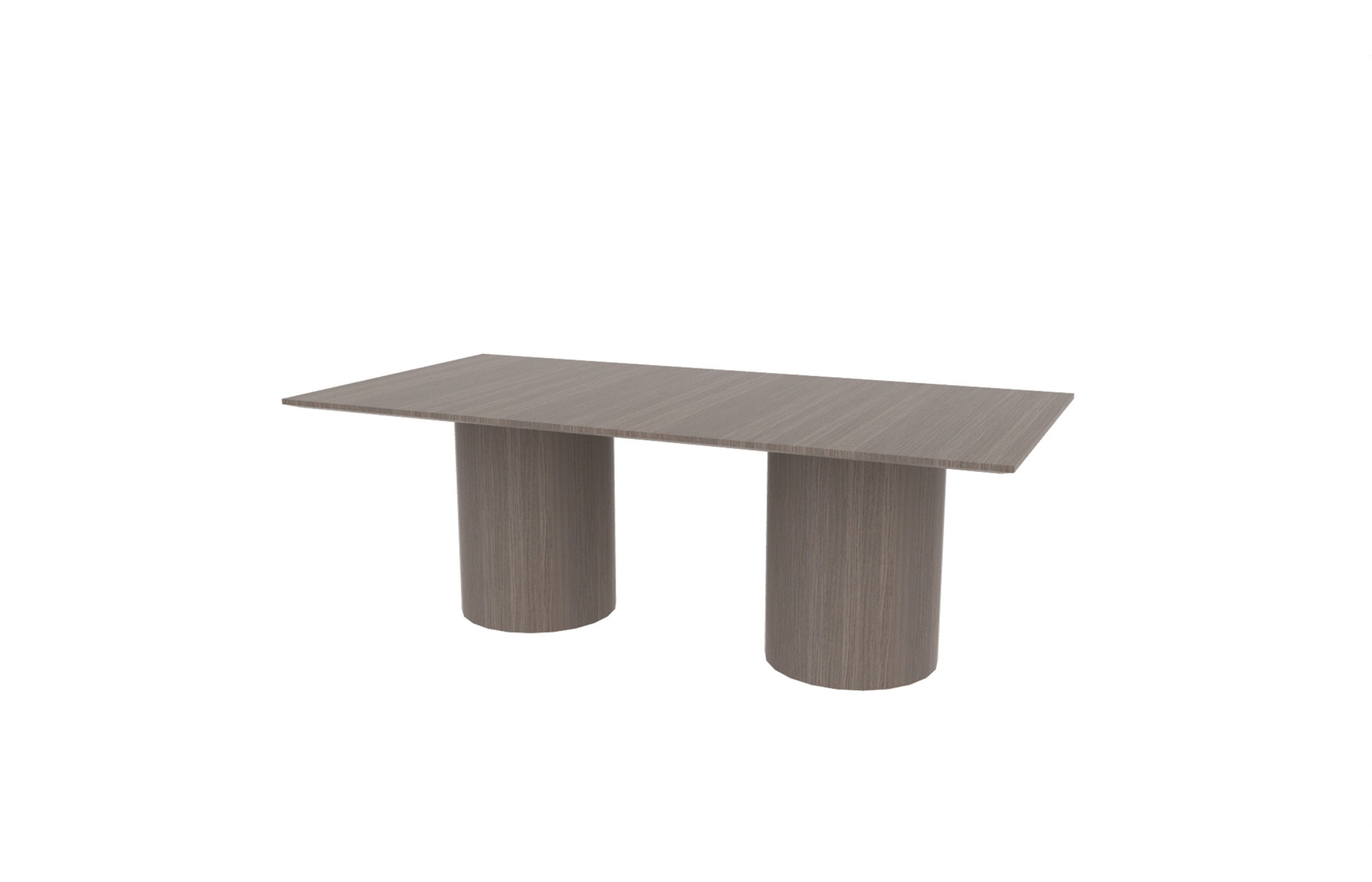 42"x84" Rectangle Top in Veneer with Cylinder Bases (88-4284RT with 01-2020CB)