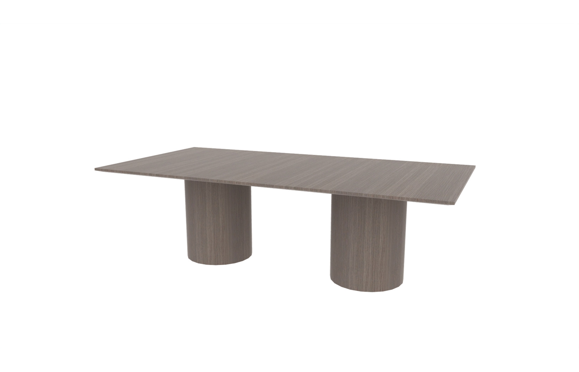 48"x96" Rectangle Top in Veneer with Cylinder Bases (88-4896RT with 01-2020CB)