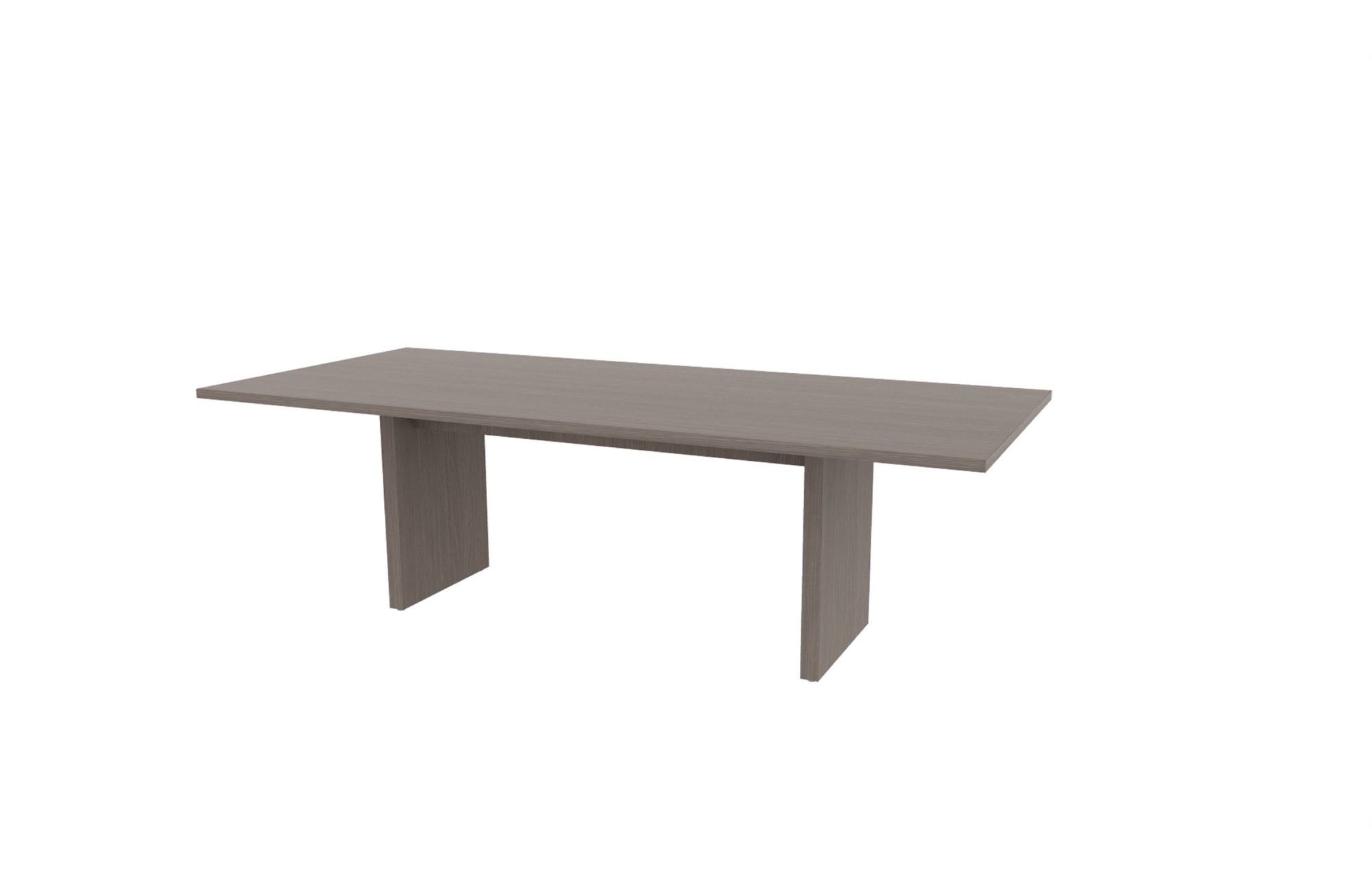 42"x96" Rectangle Top in HPL with Rectangular Panel Bases (88-4296RT with 88-2058RPB)