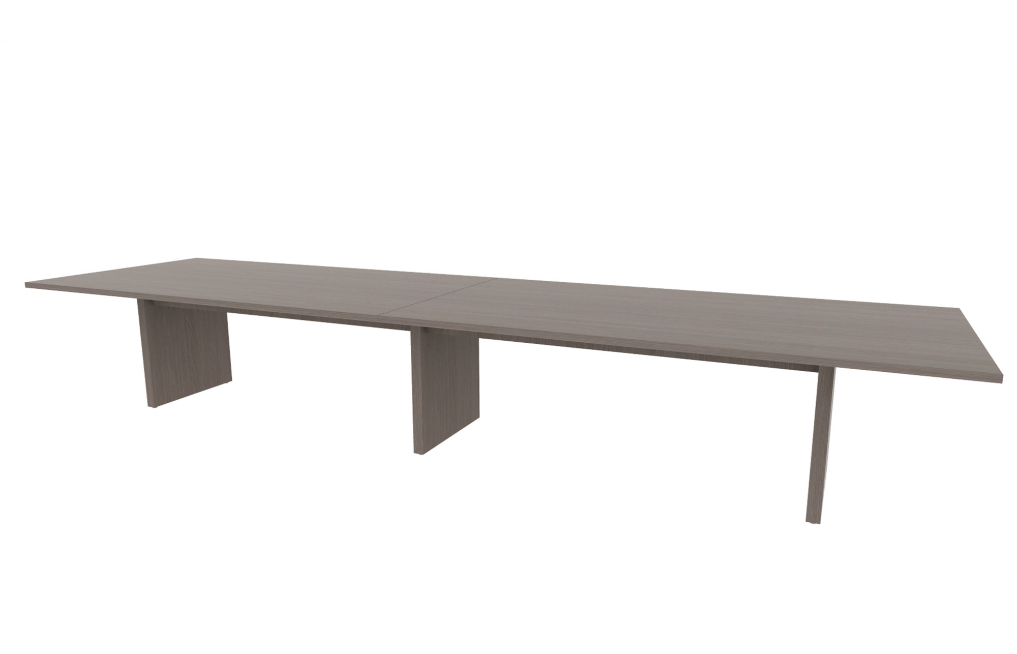 48"x180" Rectangle Top in HPL with Rectangular Panel Bases (88-48180RT with 88-24142RPB)