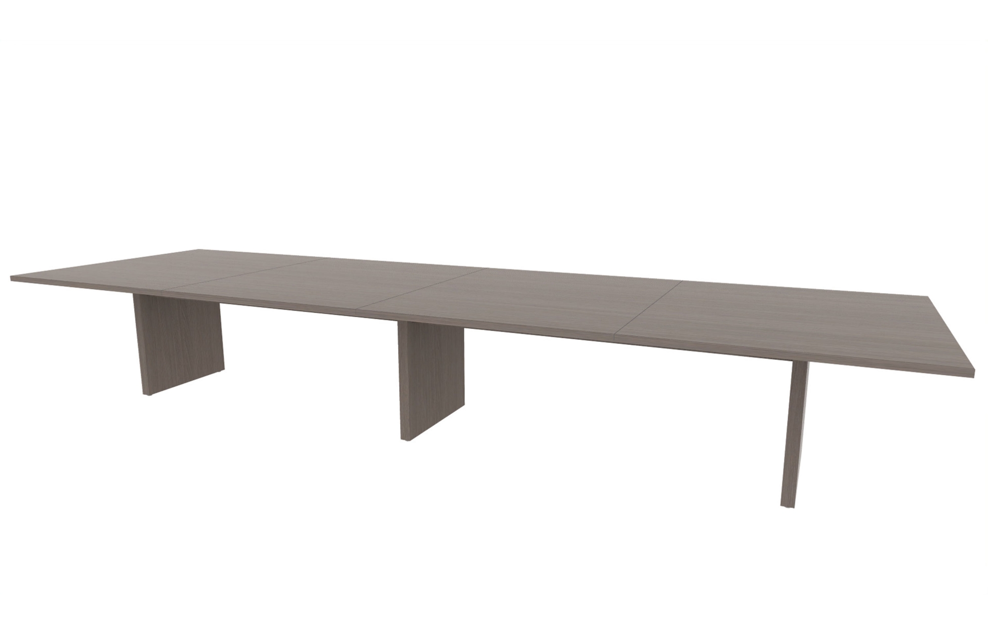 54x180" Rectangle Top in HPL with Rectangular Panel Bases (88-54180RT with 88-24142RPB)