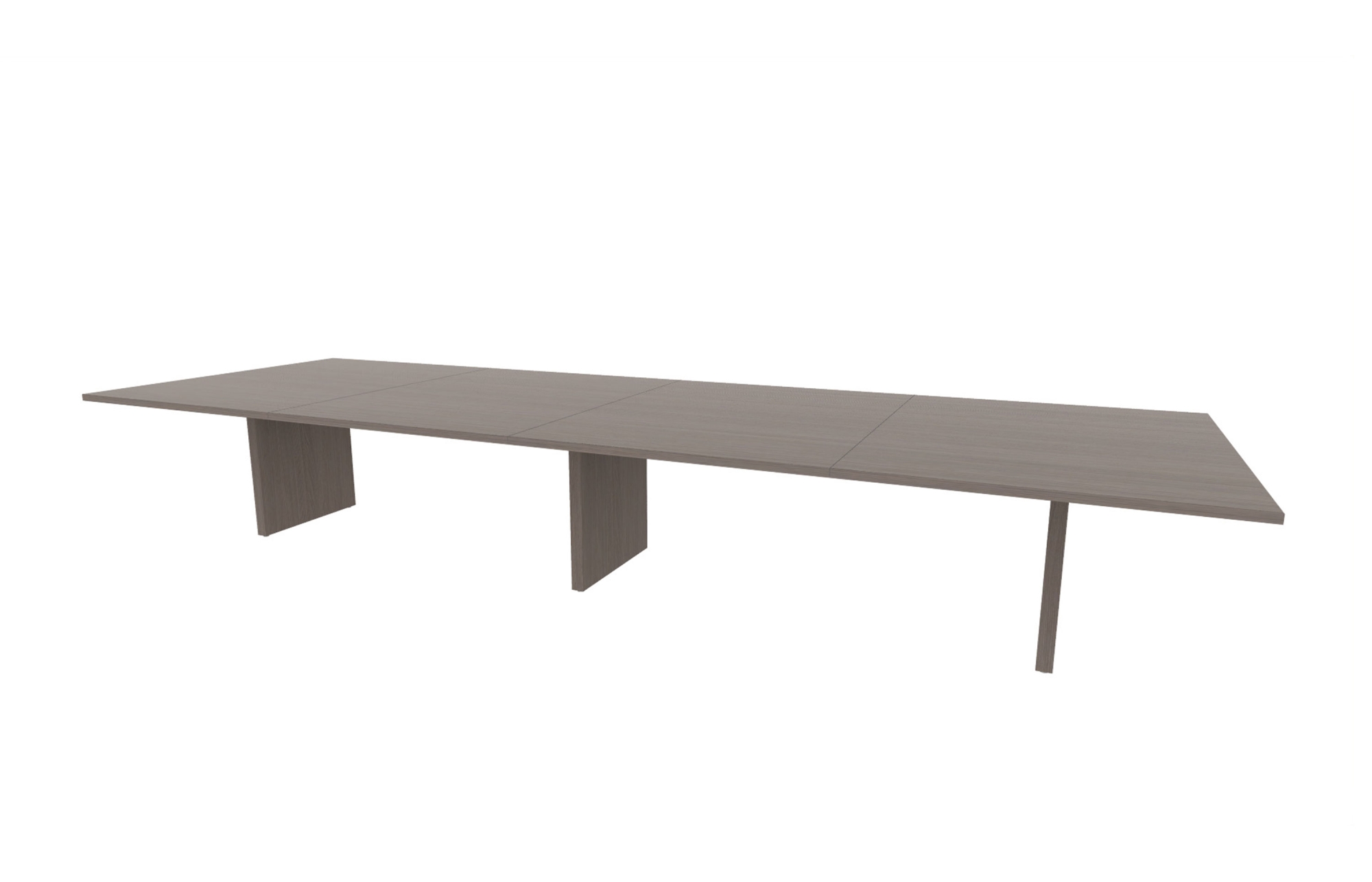 60"x180" Rectangle Top in HPL with Rectangular Panel Bases (88-60180RT with 88-24142RPB)