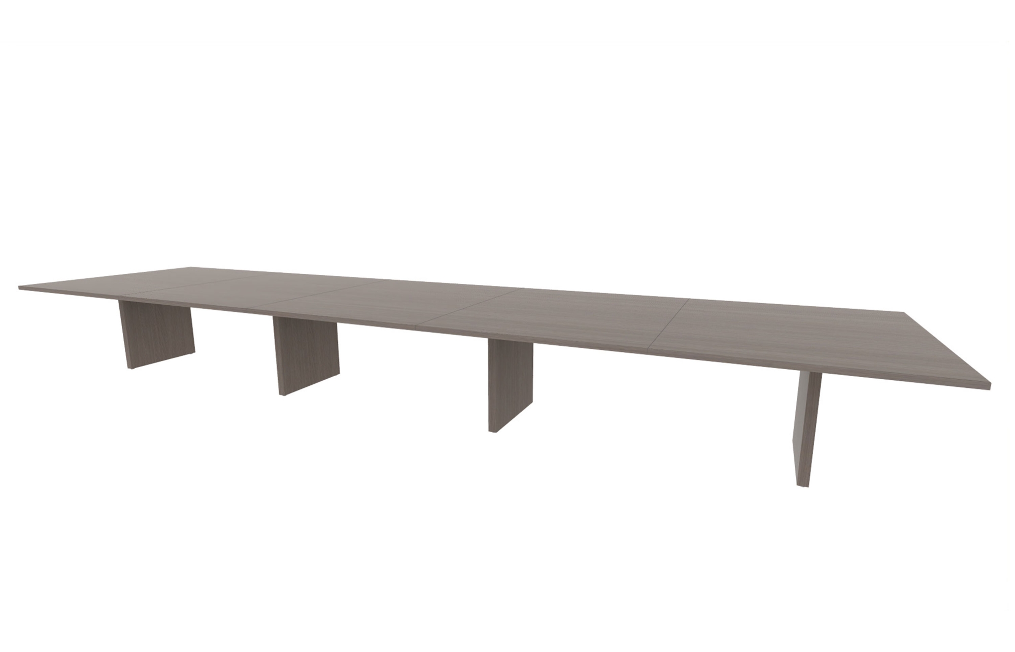 60"x240" Rectangle Top in HPL with Rectangular Panel Bases (88-60240RT with 88-24202RPB)