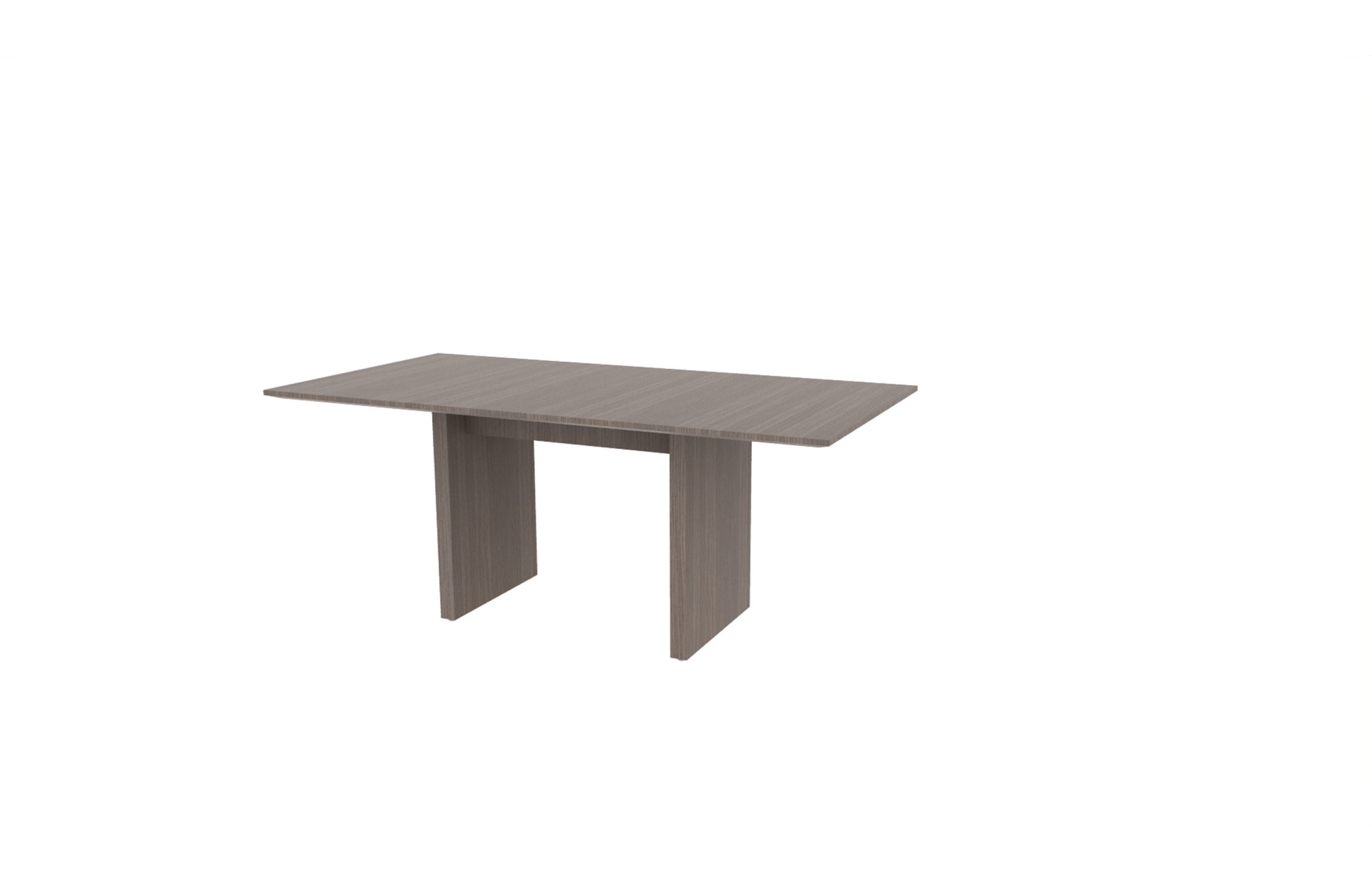 36"x72" Rectangle Top in Veneer with Rectangular Panel Bases (88-3672RT with 88-2034RPB)