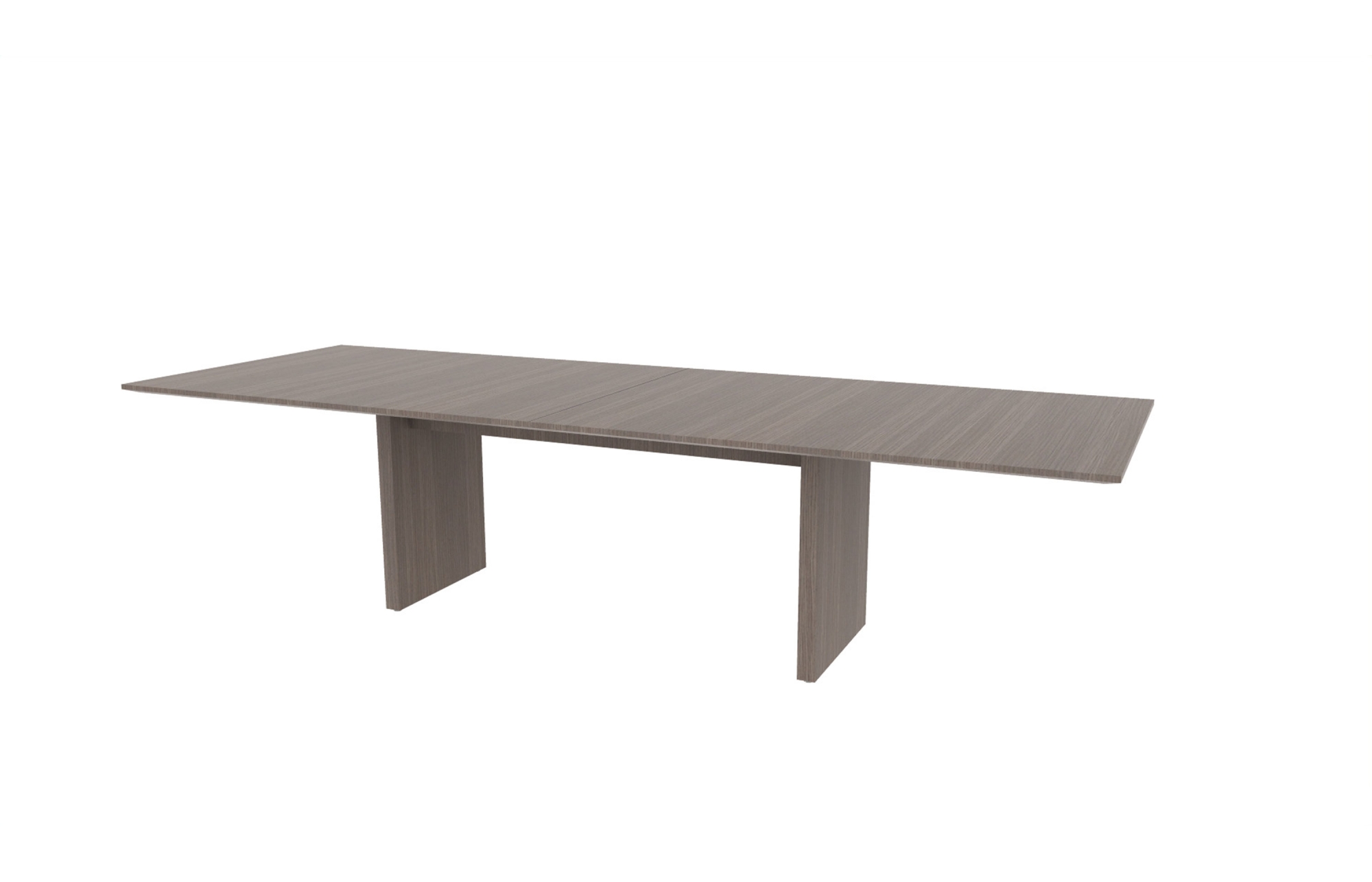 42"x120" Rectangle Top in Veneer with Rectangular Panel Bases (88-42120RT with 88-2082RPB)