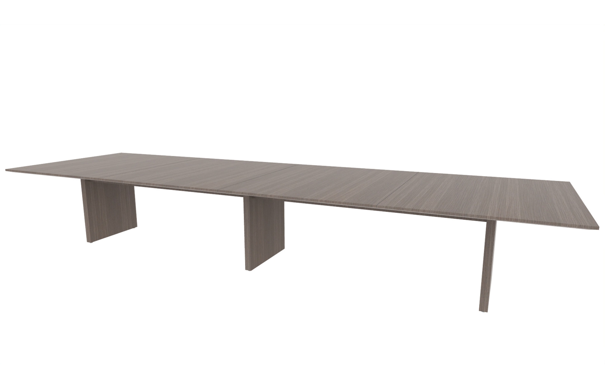 54'X180" Rectangle Top in Veneer with Rectangular Panel Bases (88-54180RT with 88-24142RPB)