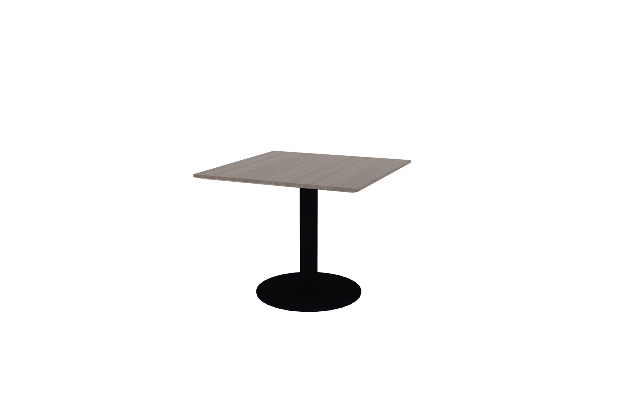 36" Square Top with Black Disc Base (88-3636SQ with 01-2430DBB)