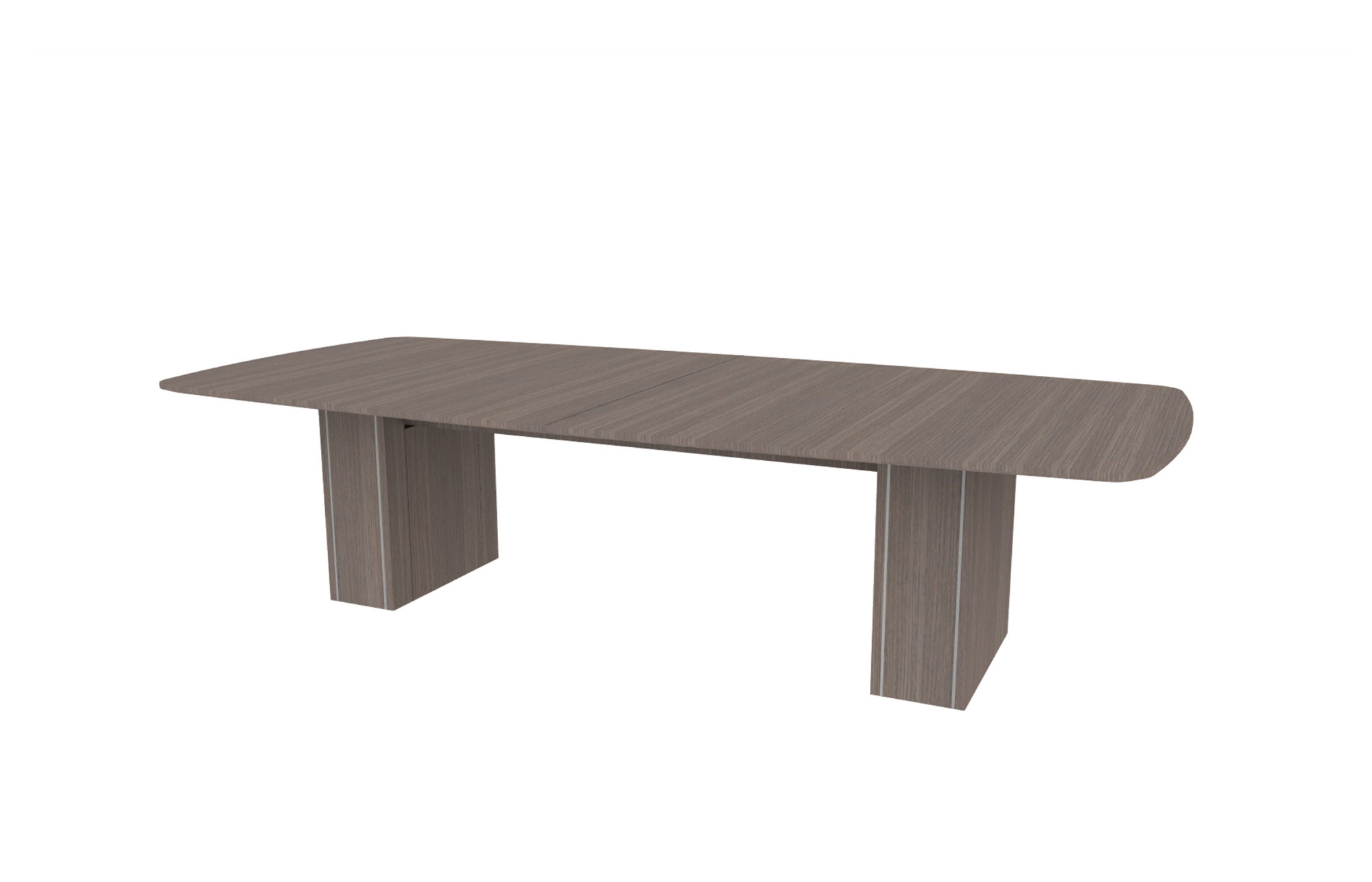 54"x120" Modern Rectangle Top in Veneer with 10" Rectangle Accent Bases (88-54120MR with 88-248210RAB)