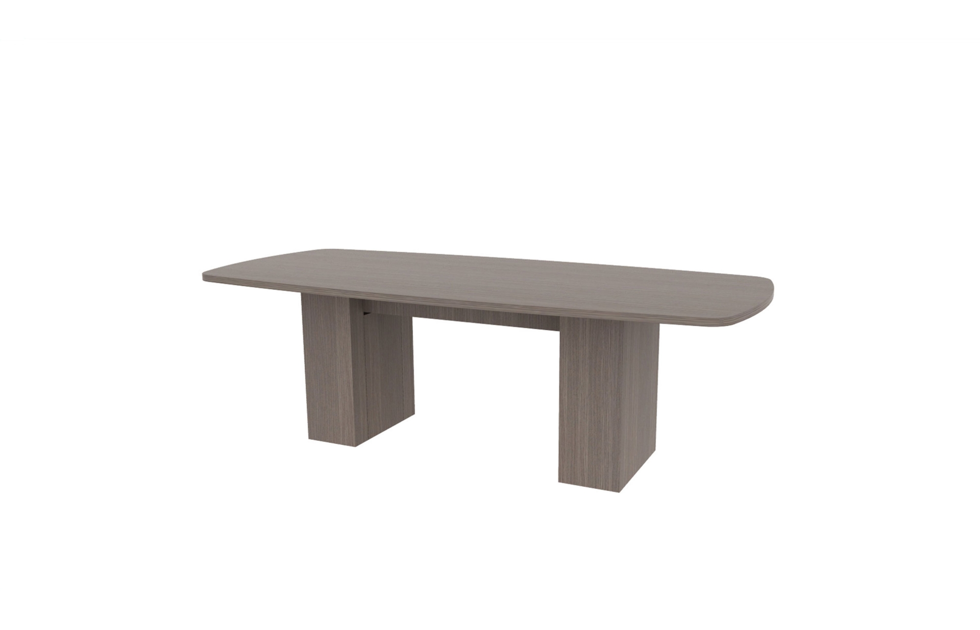 42”x96” Modern Rectangle Top in HPL with 10" Rectangle Bases (88-4296MR with 88-205810RB)