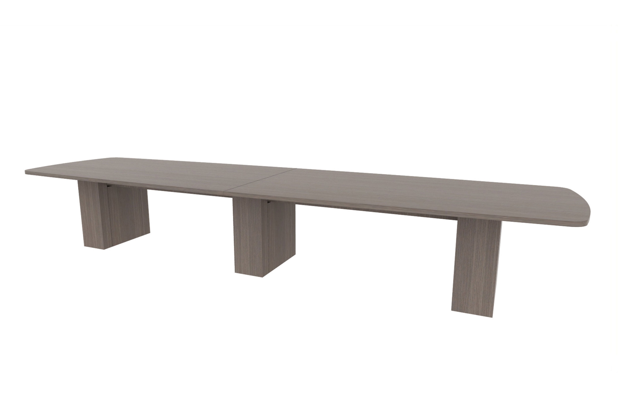 48”x180” Modern Rectangle Top in HPL with 10" Rectangle Bases (88-48180MR with 88-2414210RB)