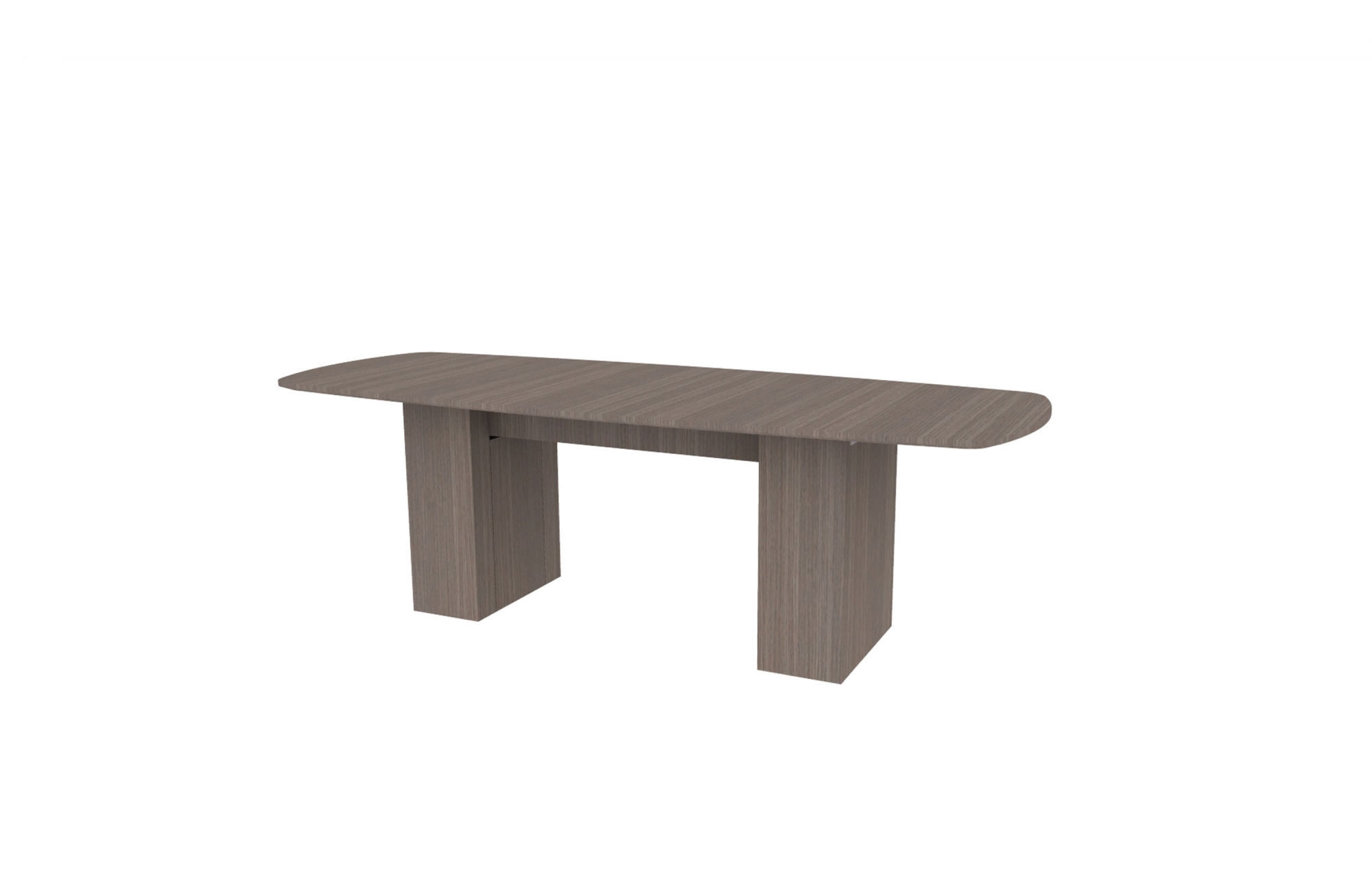 36”x96” Modern Rectangle Top in Veneer with 10" Rectangle Bases (88-3696MR with 88-205810RB)