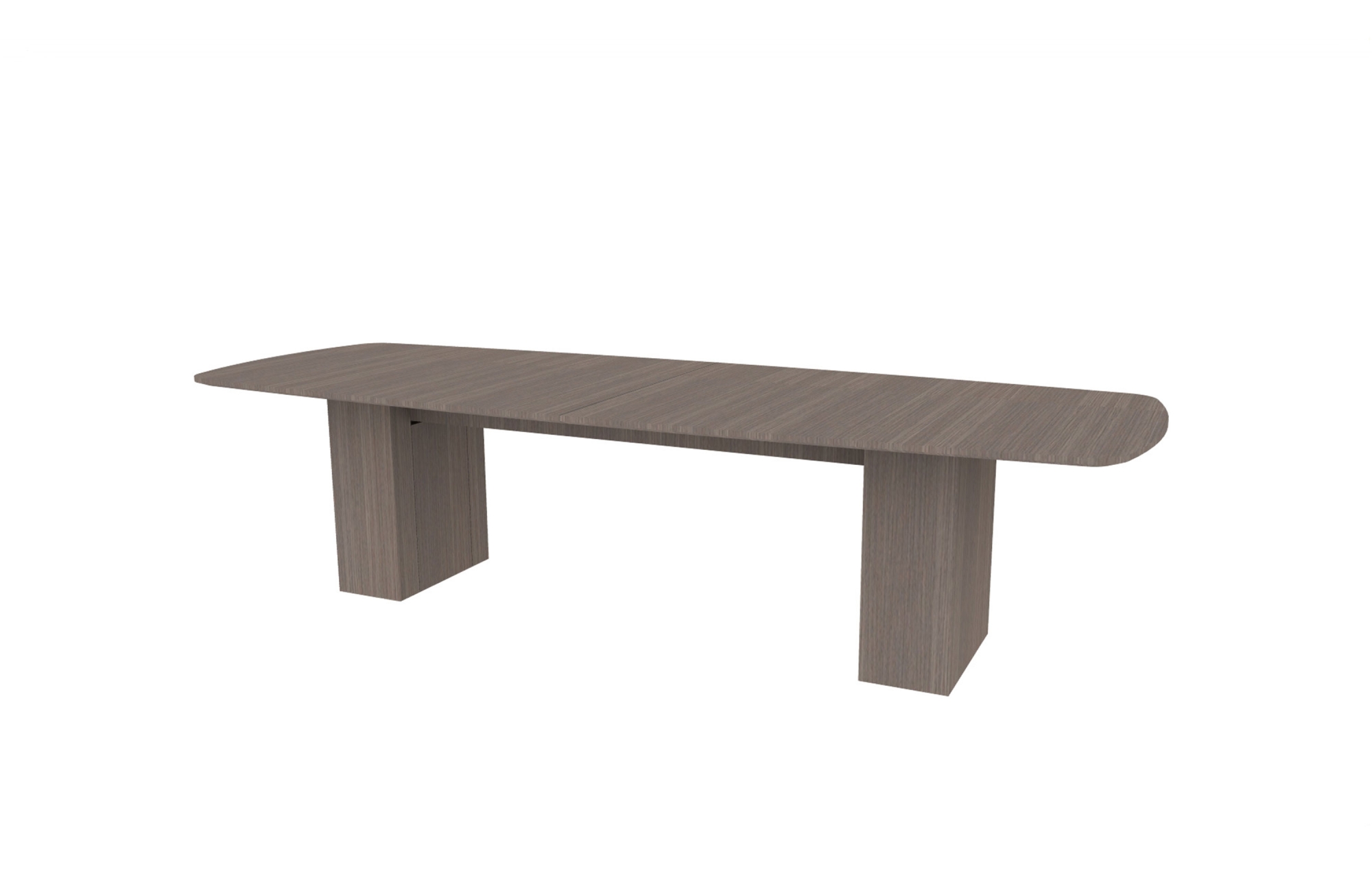 42”x120” Modern Rectangle Top in Veneer with 10" Rectangle Bases (88-42120MR with 88-208210RB)