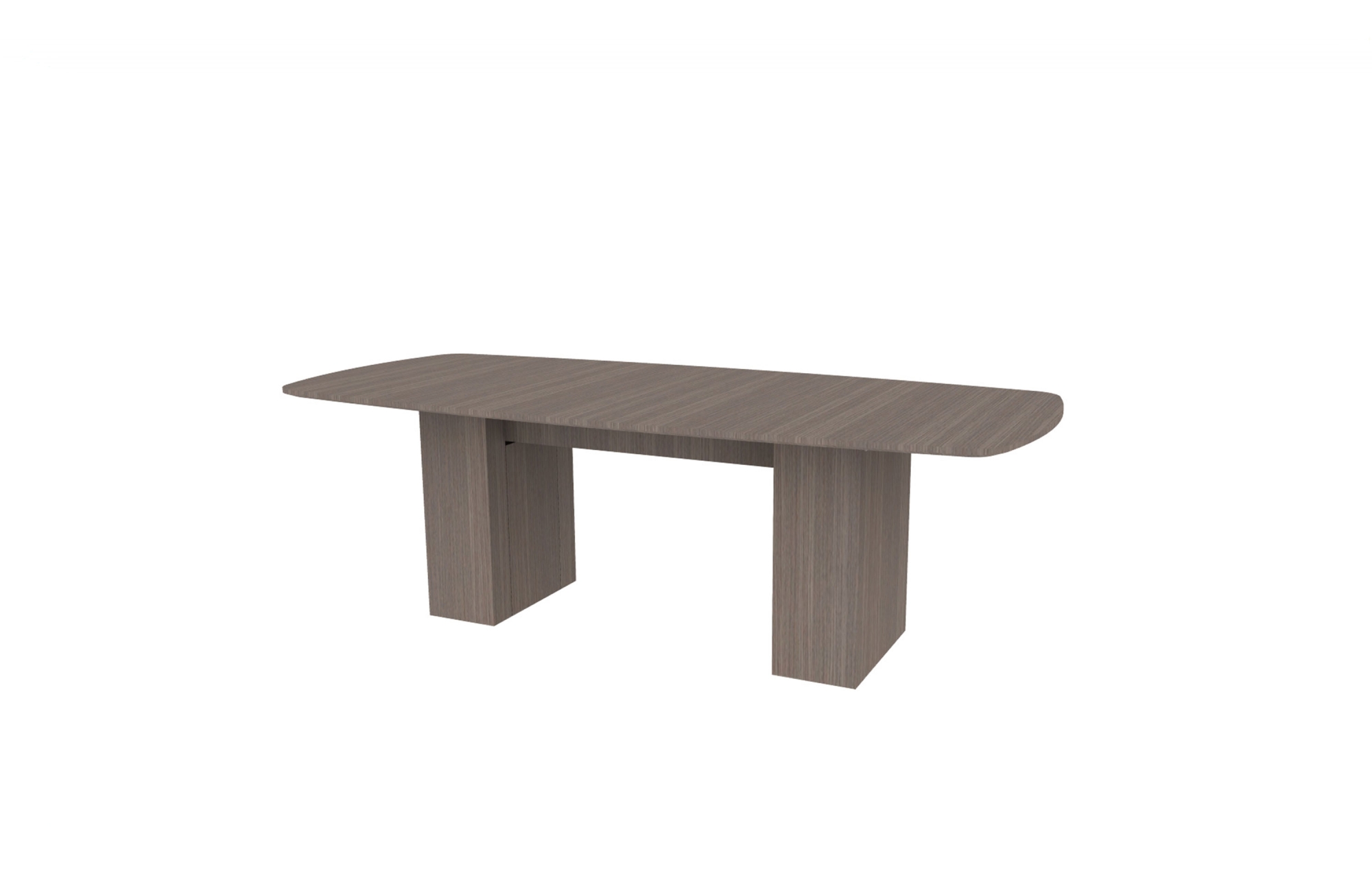 42”x96” Modern Rectangle Top in Veneer with 10" Rectangle Bases (88-4296MR with 88-205810RB)