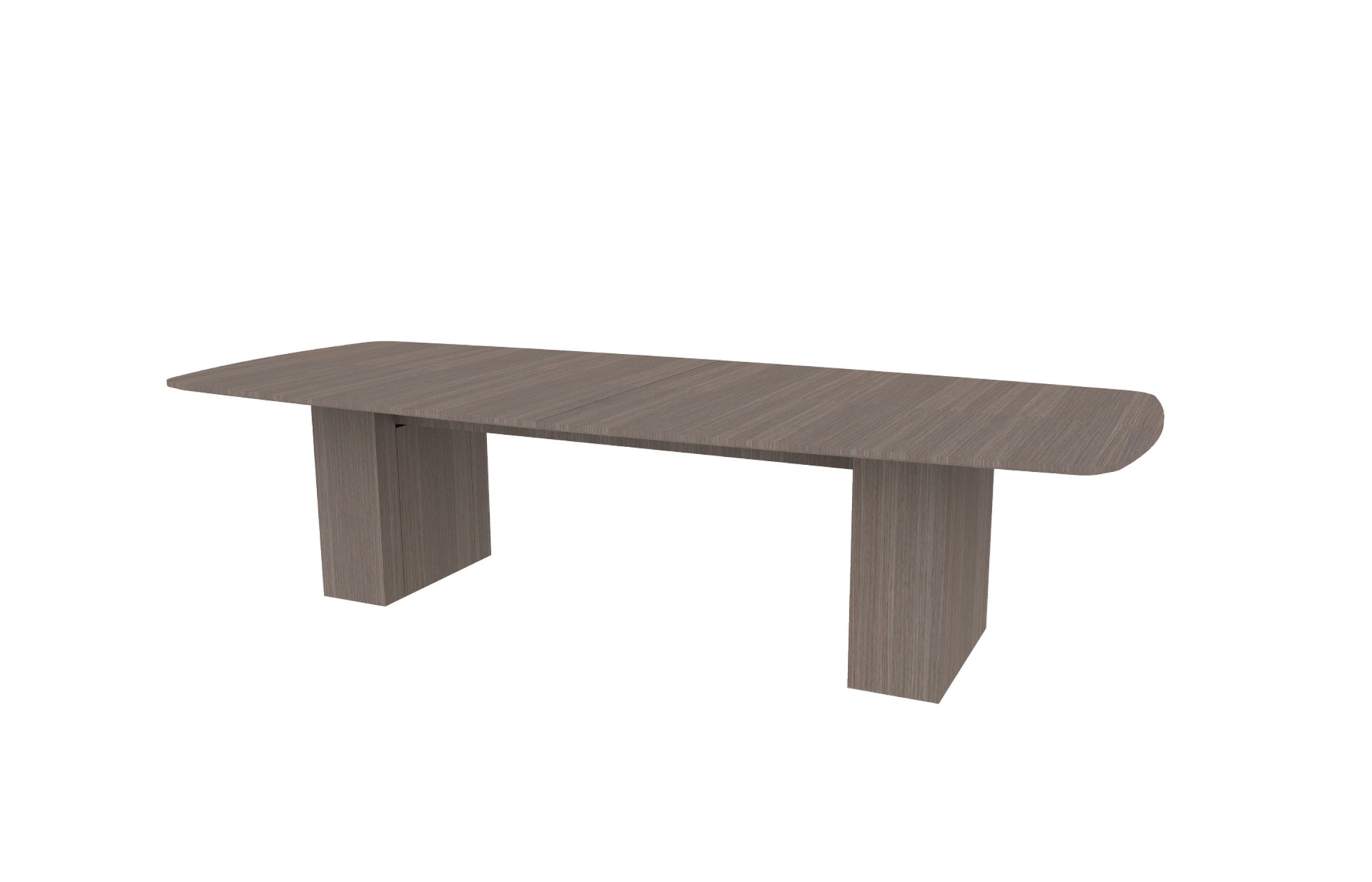 48”x120” Modern Rectangle Top in Veneer with 10" Rectangle Bases (88-48120MR with 88-248210RB)